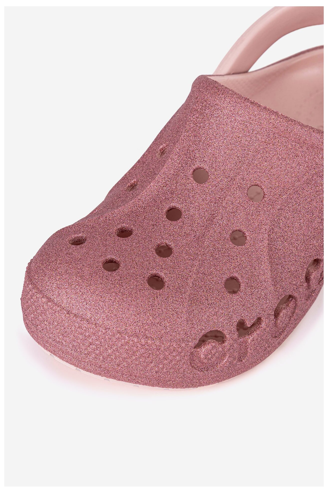 Klapki basenowe Crocs BAYA GLITTER CLOG KIDS 207015-6SR Różowy