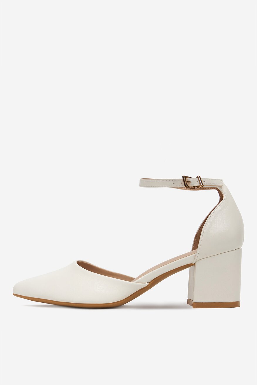 
                Pantofi cu toc Jenny ALB - 5906751556528