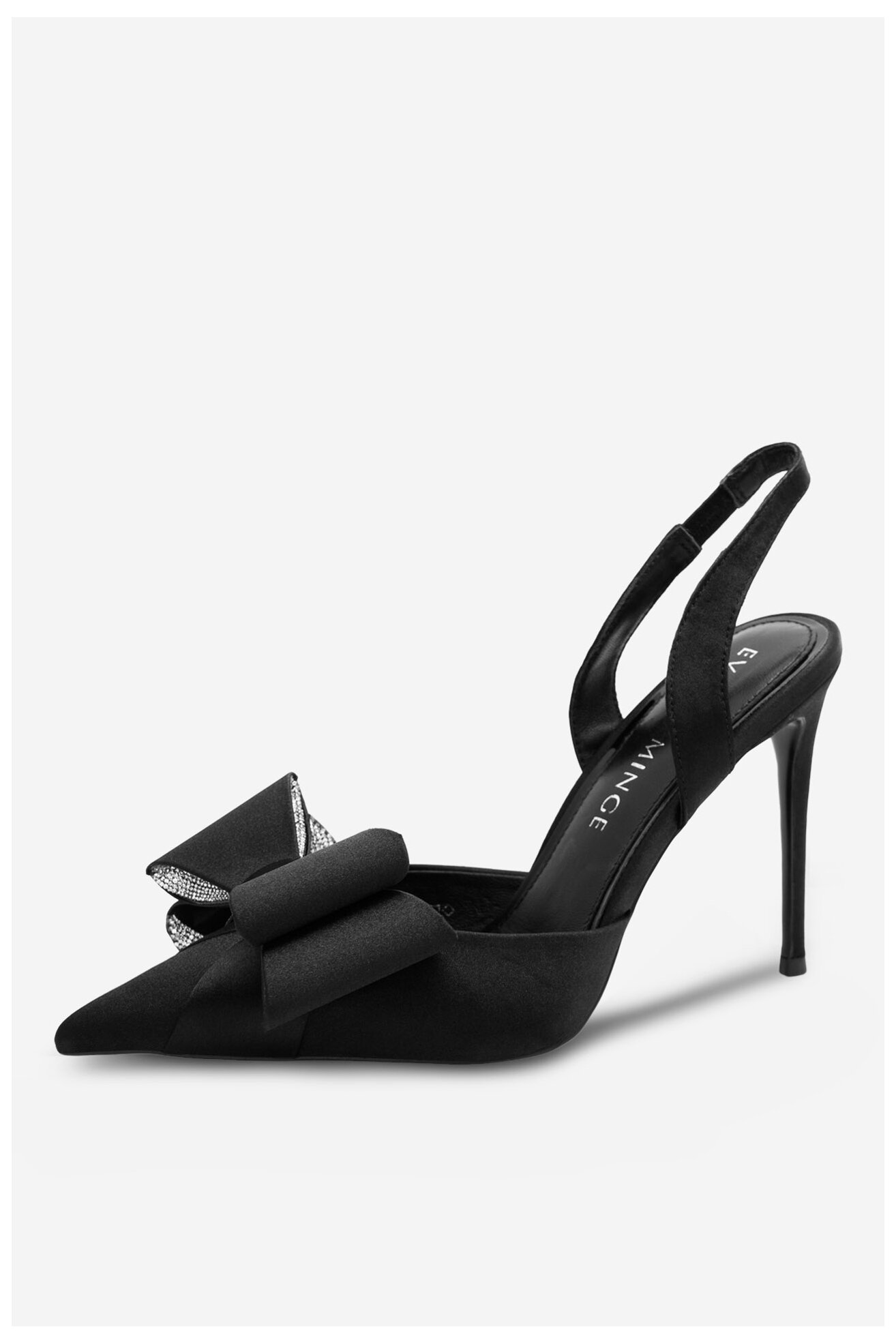 Czółenka EVA MINGE MIA-SLT18267-195 Czarny