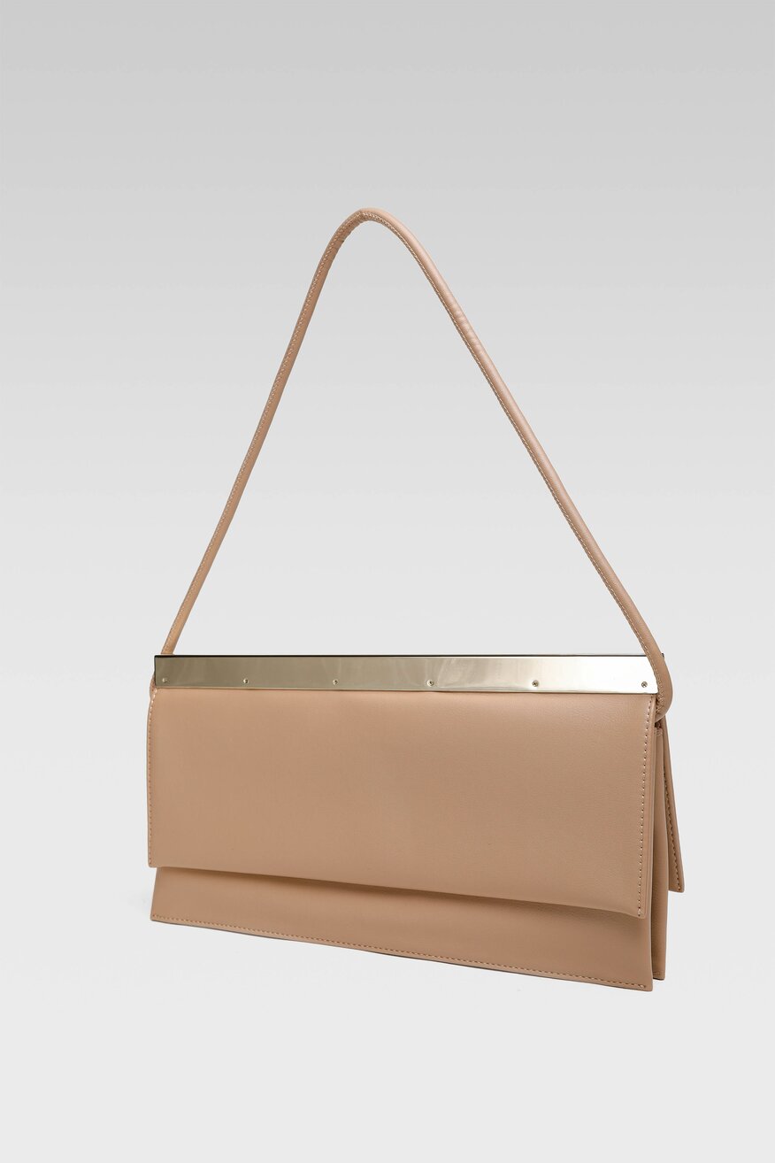 Gino Rossi - Torebka skórzana beżowa - 5904248528072