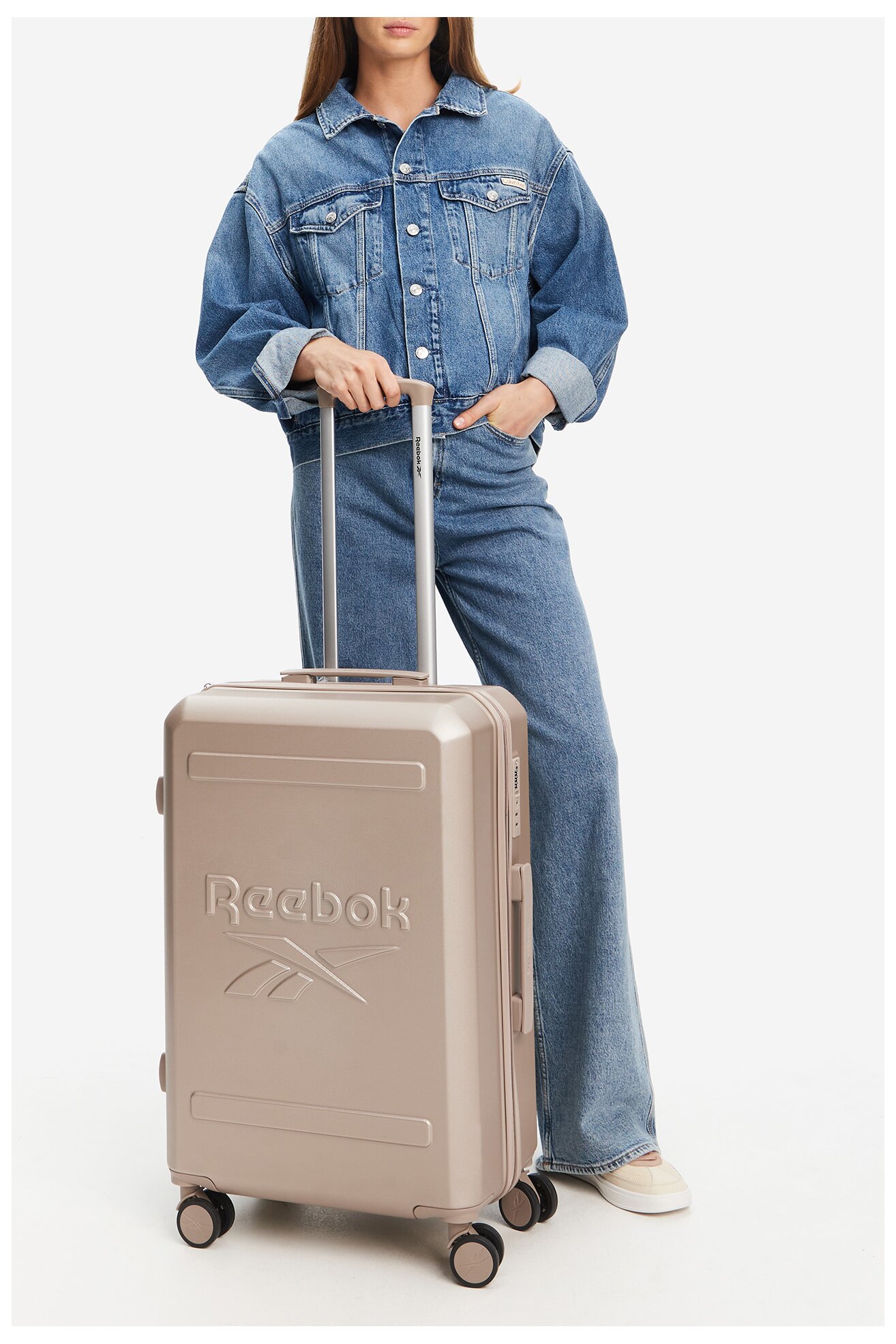 Walizka Reebok RBK-WAL-023-CCC-M Beżowy