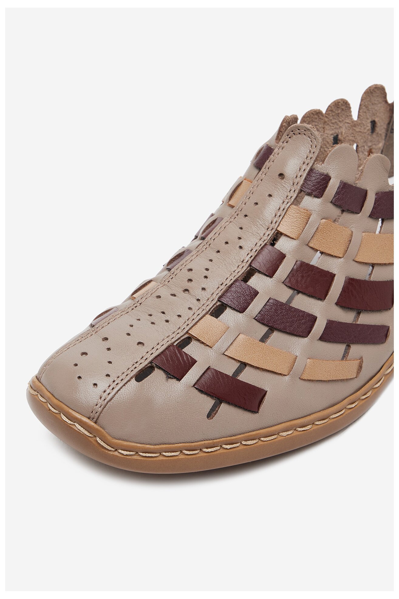 Sandały Rieker 413V8-64 Cafe