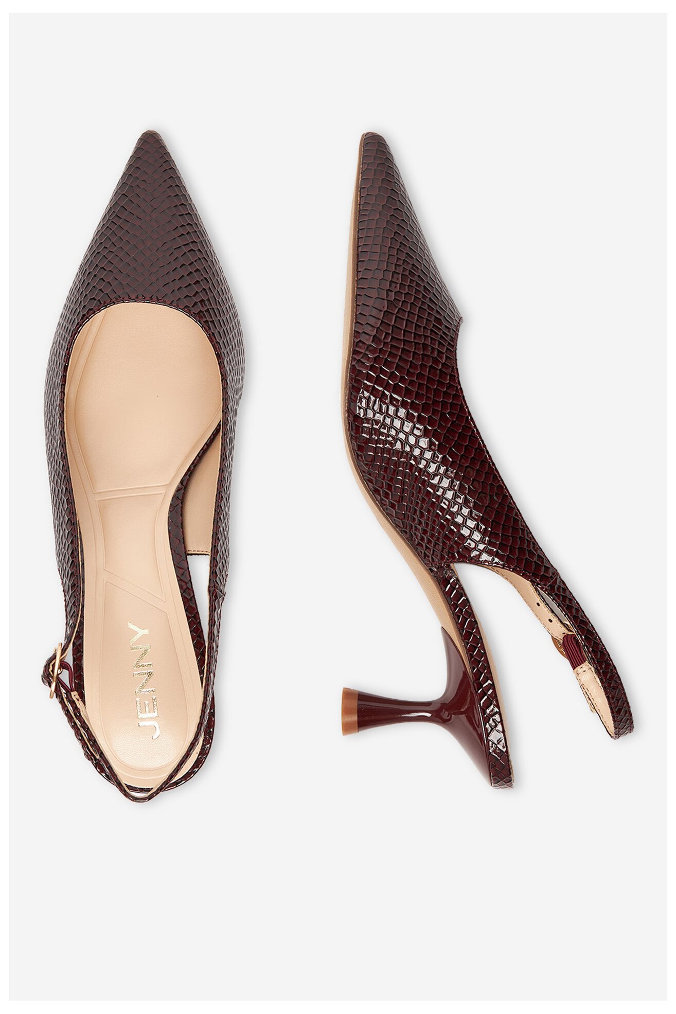 Туфлі-Човники Jenny CEO-CD24013-6 БОРДОВИЙ