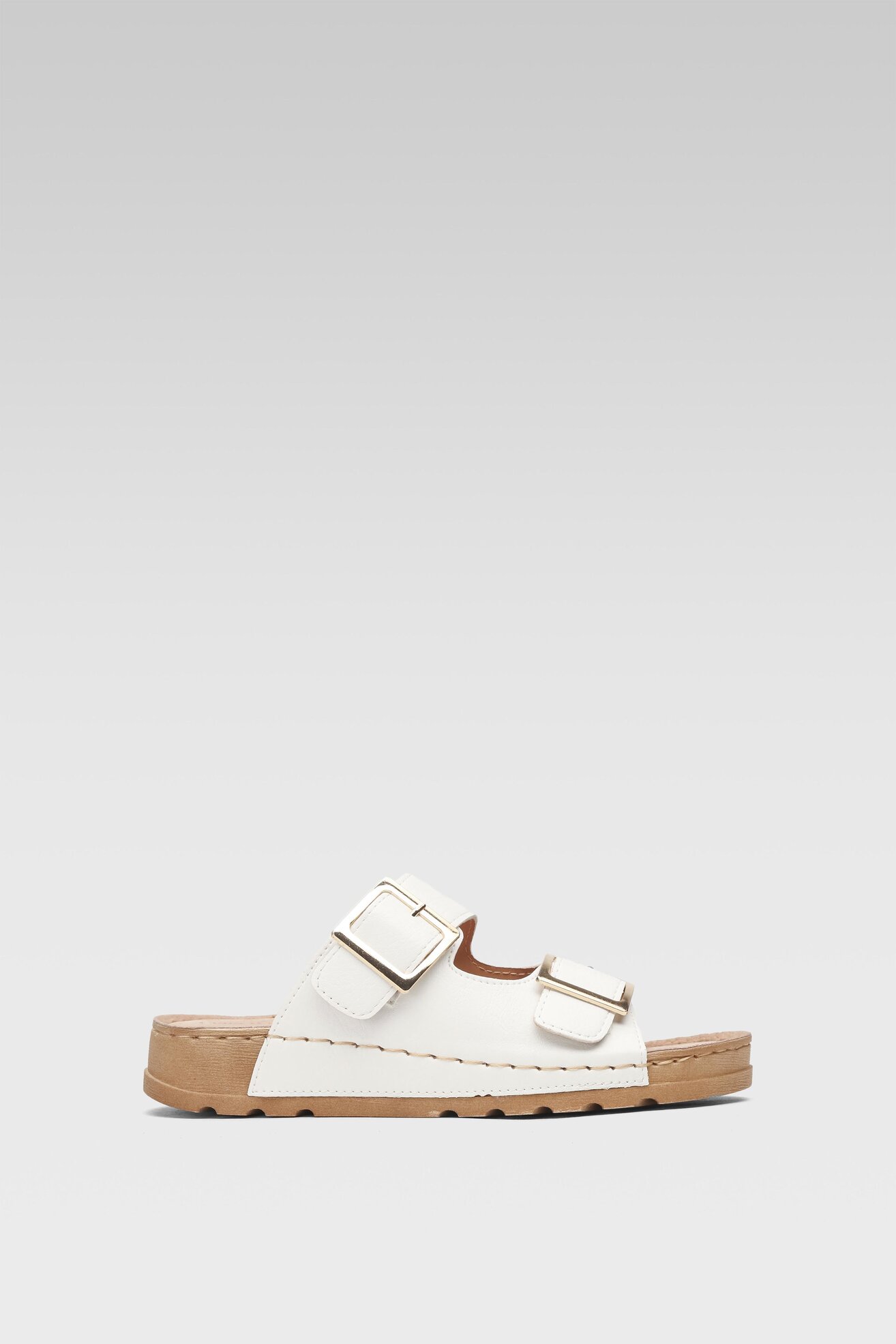 Klapki Clara Barson TOVAH WFA2371-1 Biały