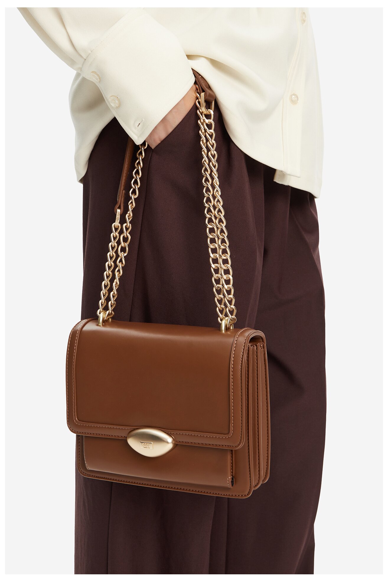 Geantă de mână Gino Rossi CEO-PEARLA-KQ43 CREM