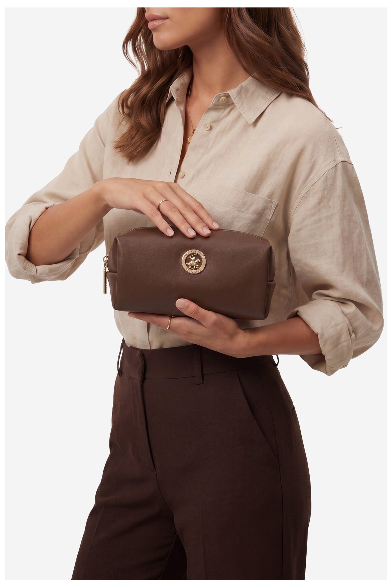 Косметичка Beverly Hills Polo Club CEO-BHPC-W1-012-SS26 КОРИЧНЕВИЙ