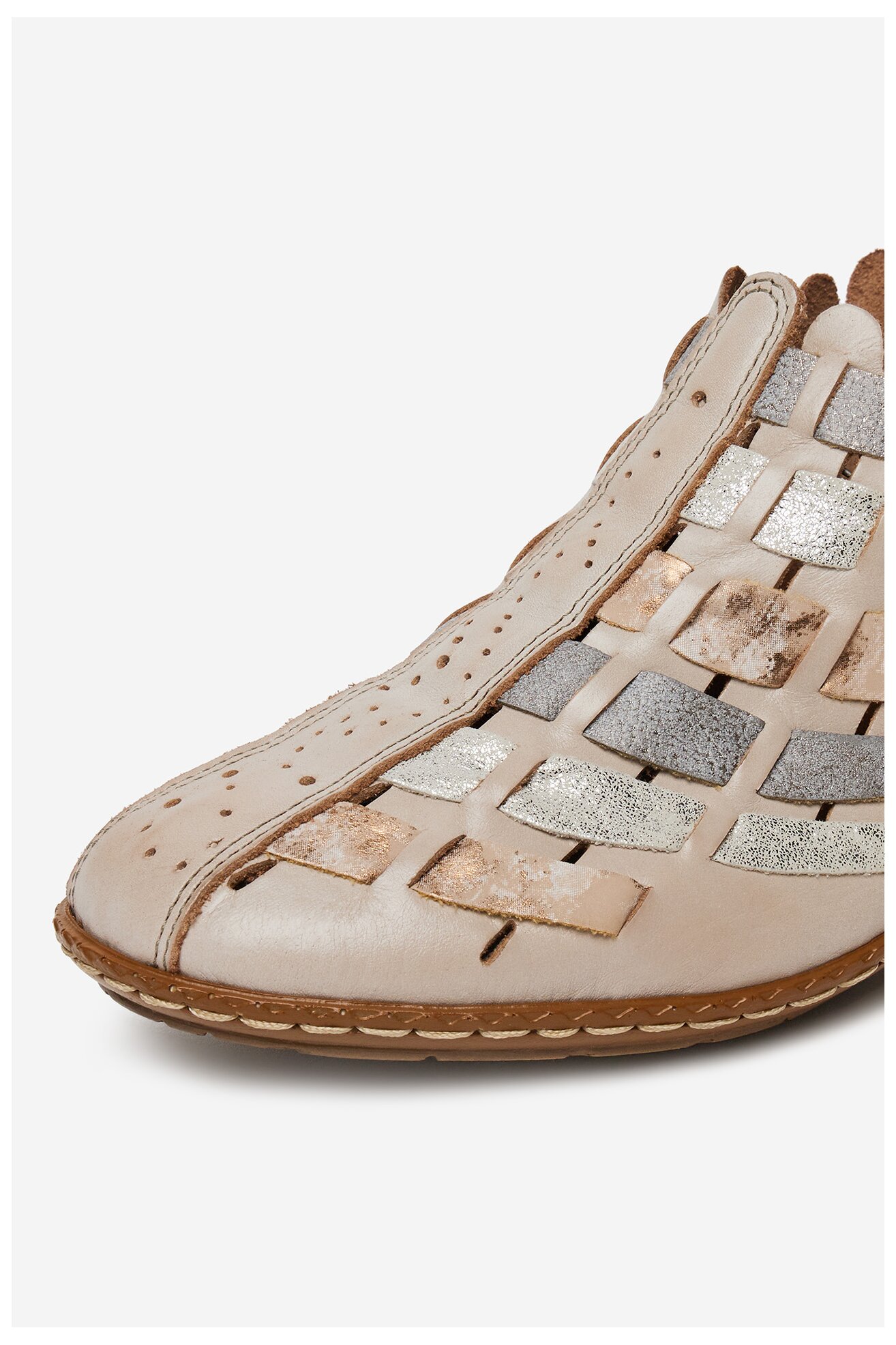 Czółenka Rieker CEO-46778-64 Beżowy