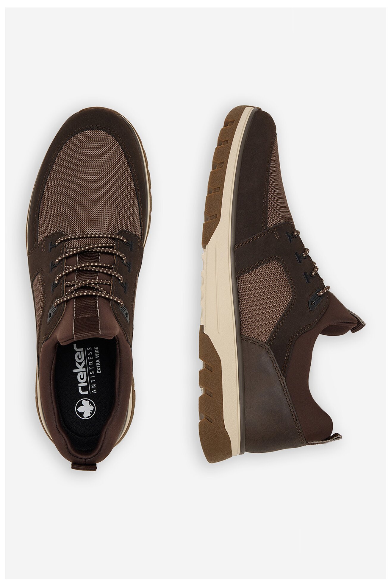 Półbuty Rieker B9351-25 Brązowy