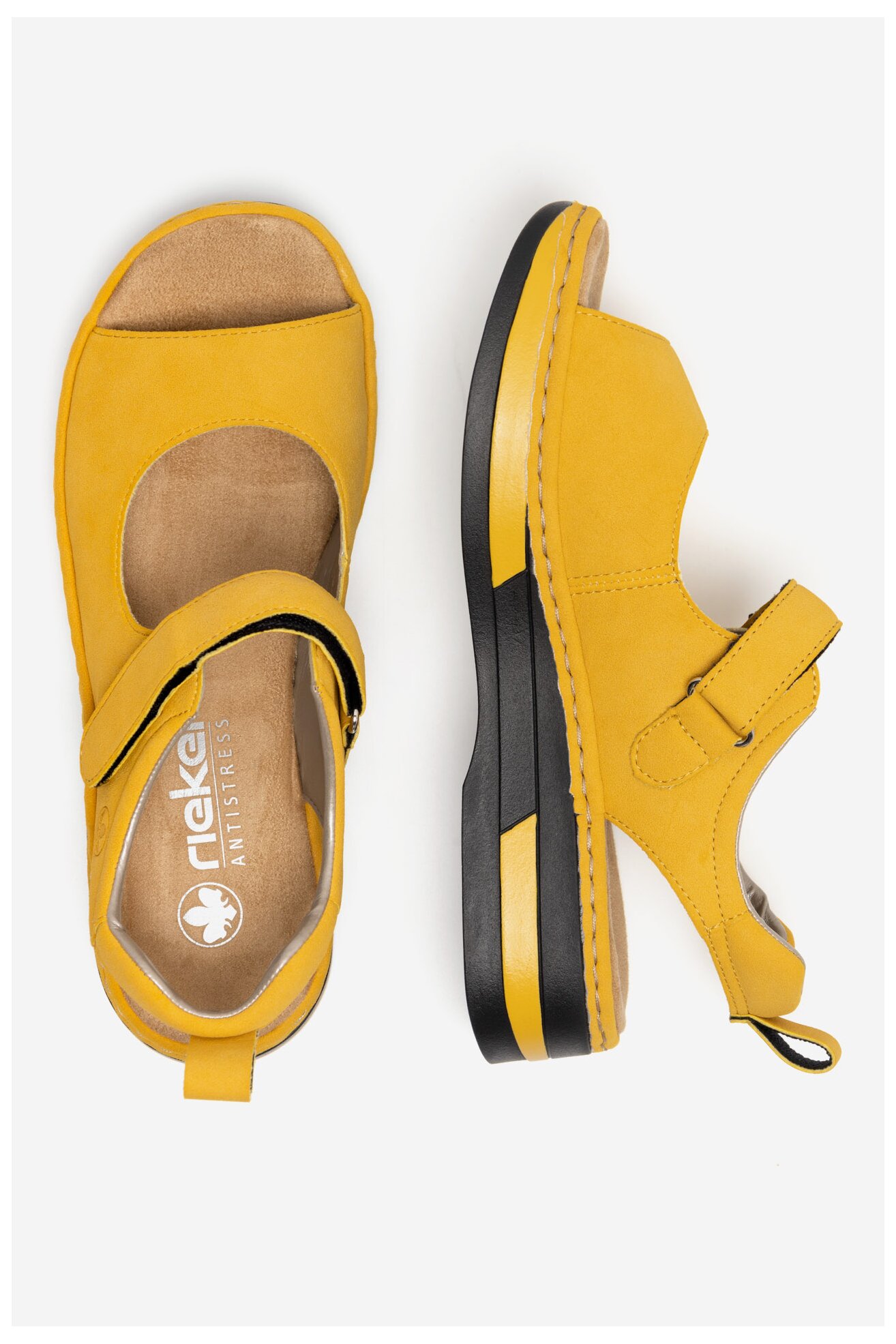 Sandały Rieker V59Q4-68 Żółty