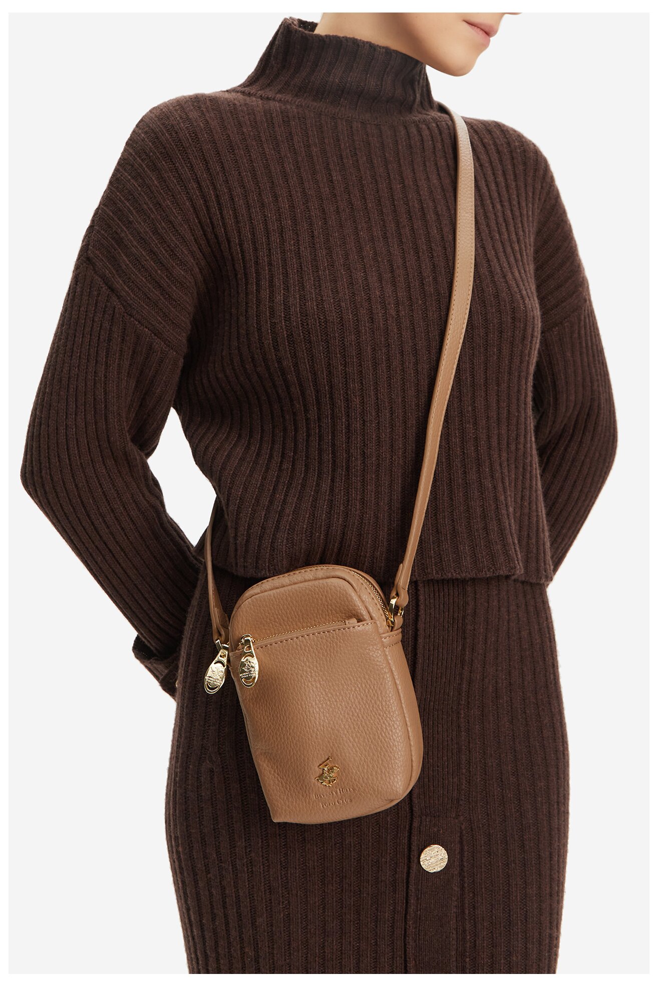 Torebka Beverly Hills Polo Club C-BHPC-L-004-08 Beżowy