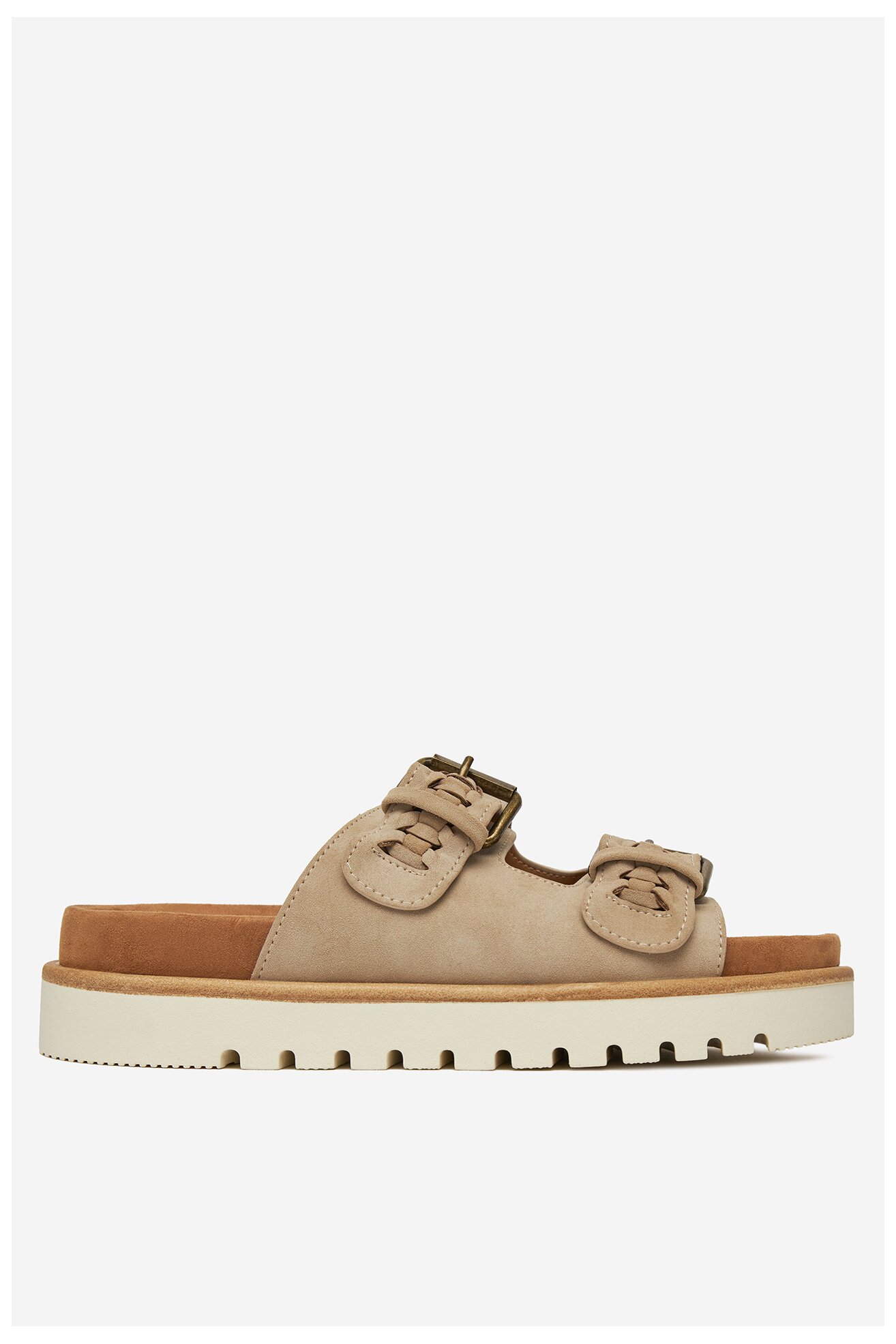 Klapki Mustang 1461-711 Beżowy