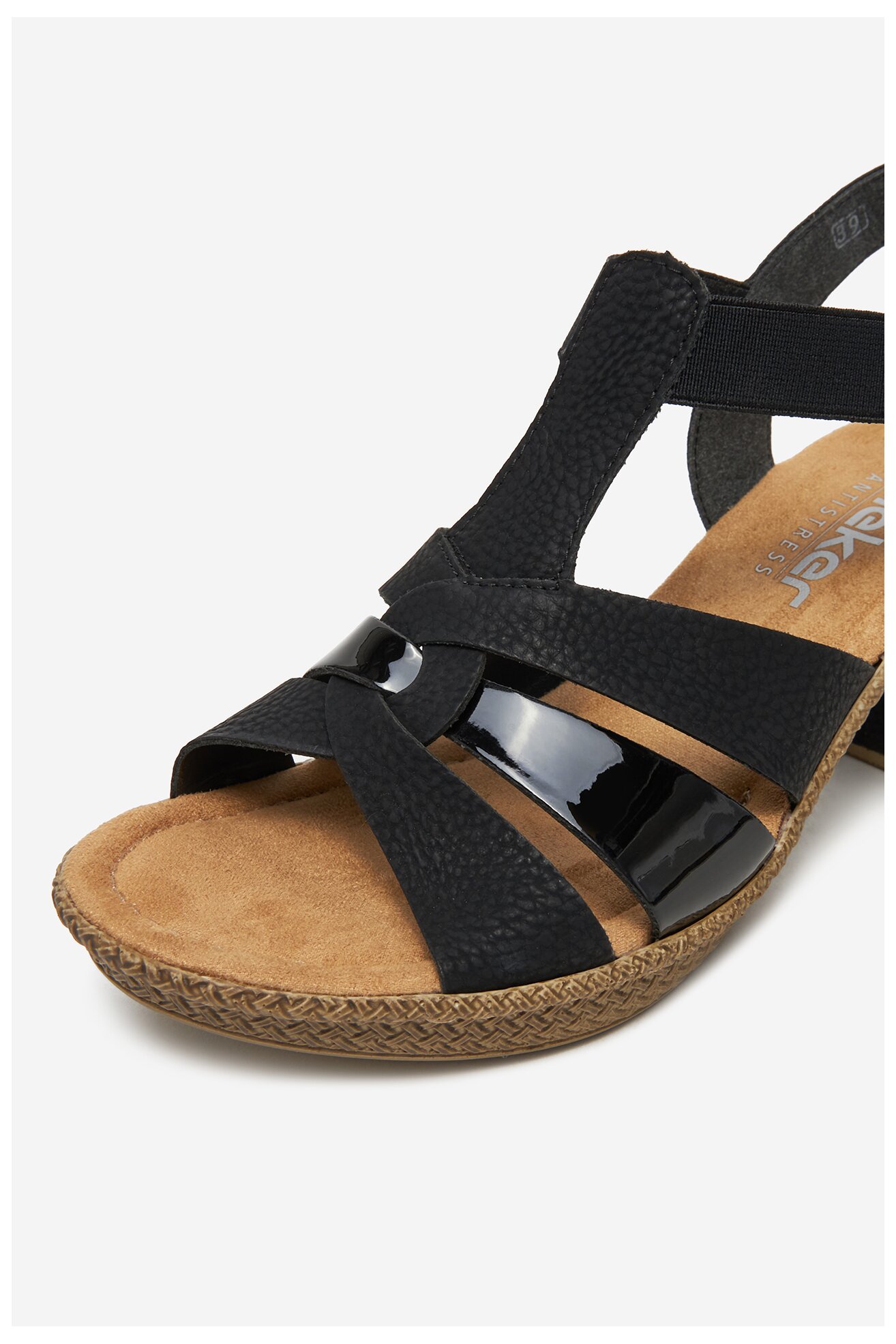 Szandál Rieker 665K3-00 FEKETE