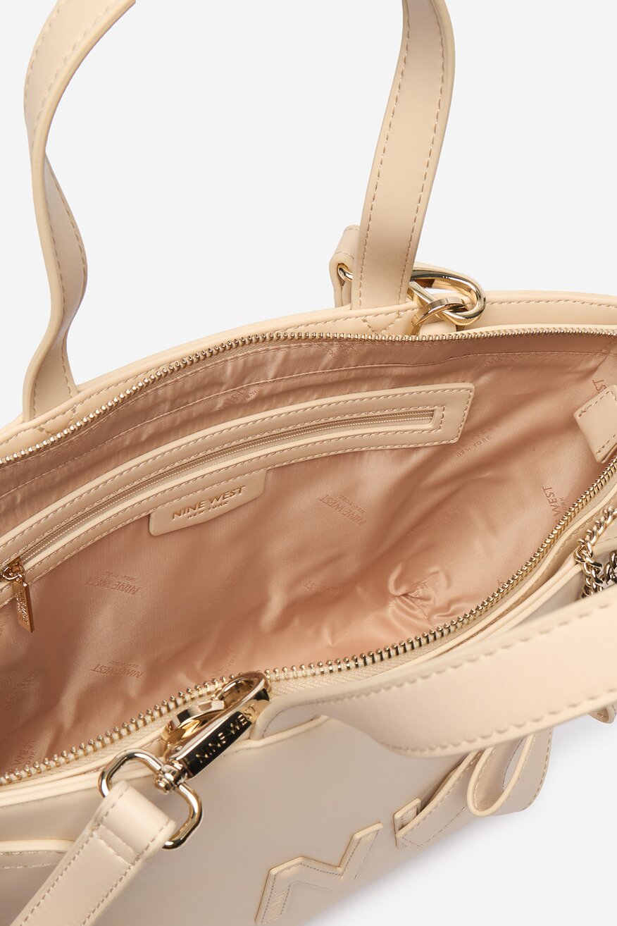 
                Дамска чанта NINE WEST СЛОНОВА КОСТ - 5906751545188