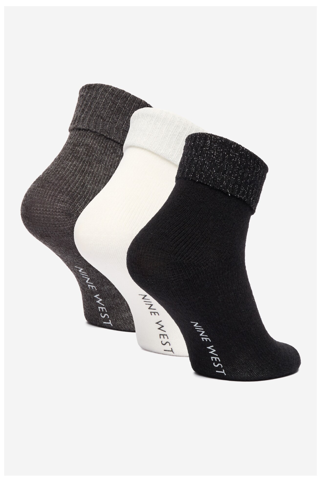 Шкарпетка NINE WEST CEO_KR_NW_101_W_AW25_(3-PACK) БІЛИЙ