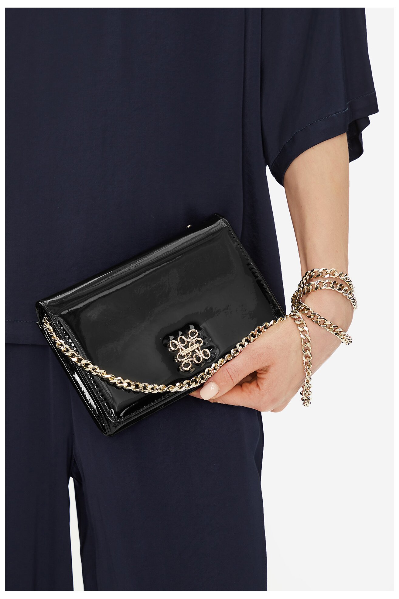 Сумка З Ремінцем NINE WEST RZ-01 NW ЧОРНИЙ МАРМУРОВИЙ