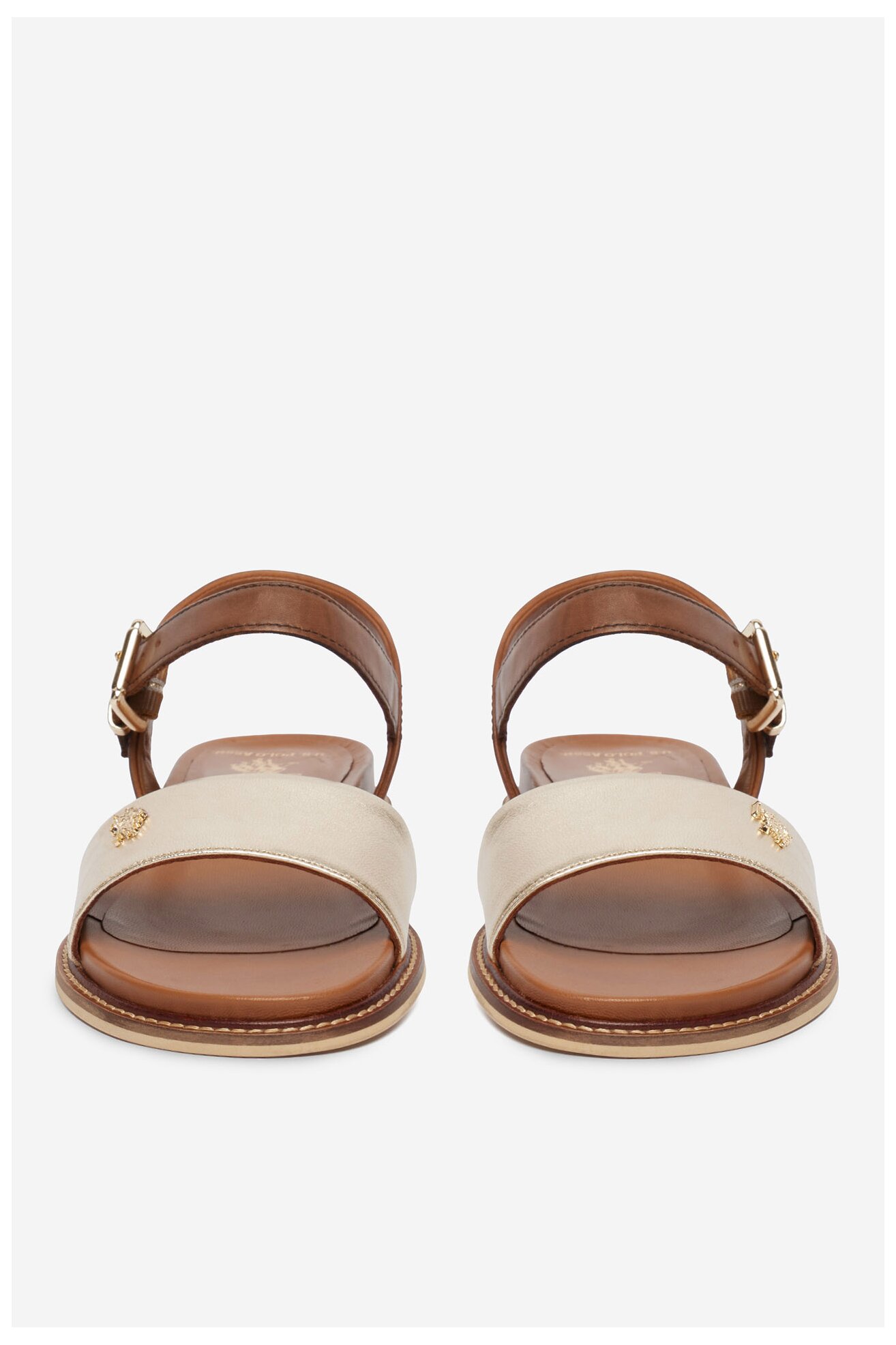 Sandały U.S. POLO ASSN. EO-ADELI001W/6L1 Złoty