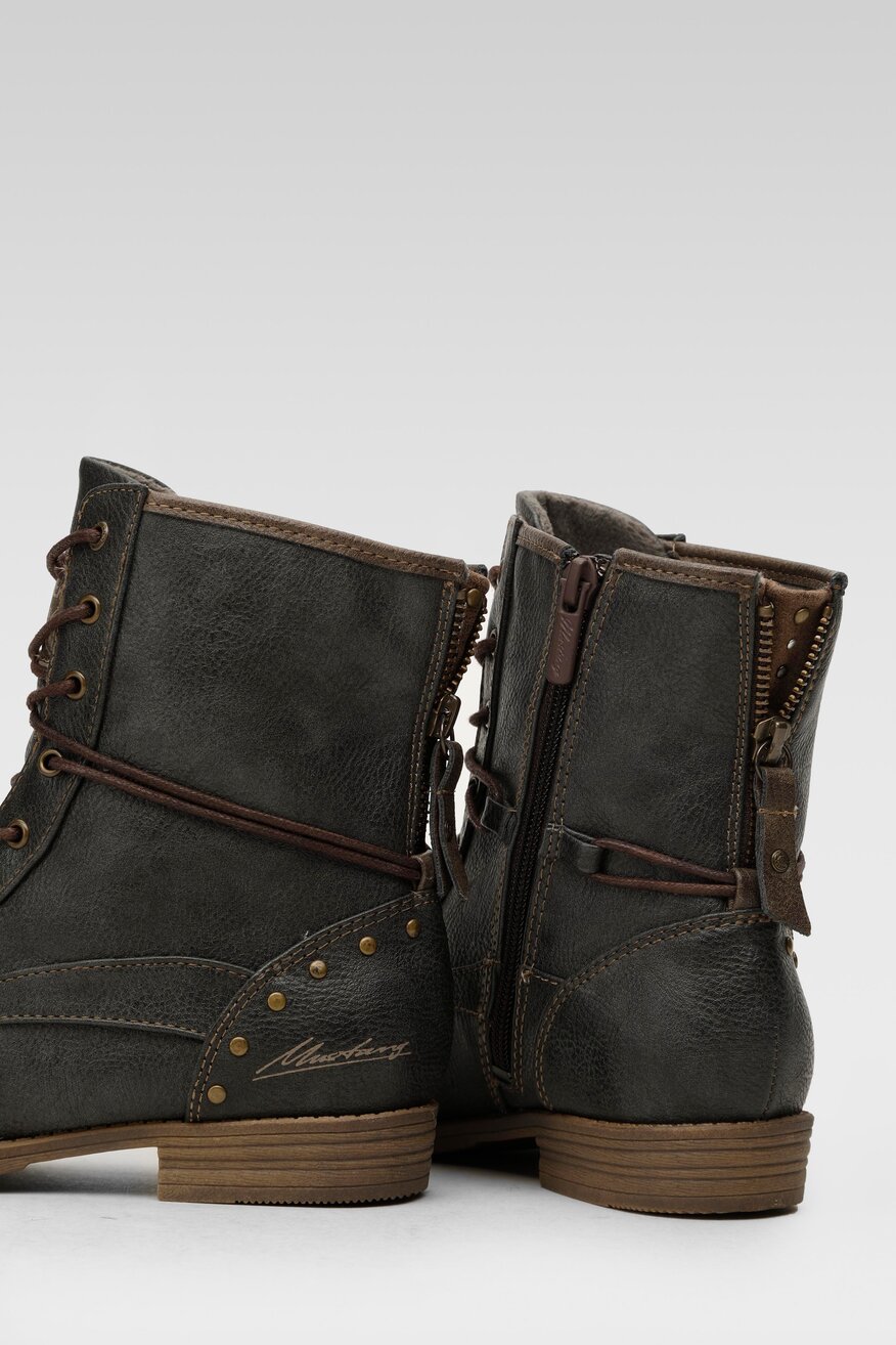 Mustang - Trzewiki szare - 5903698804019