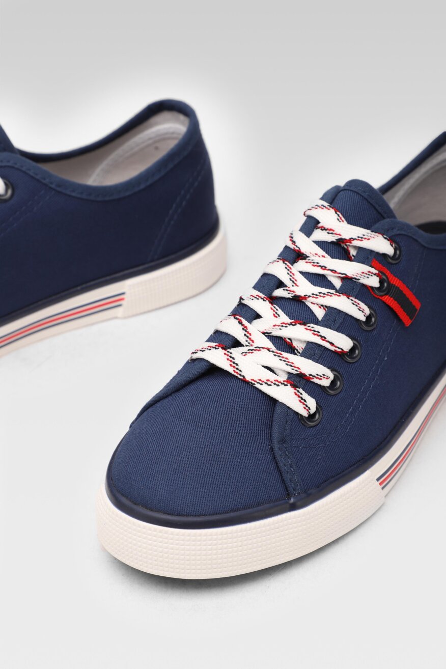 Jenny Fairy - Trampki granatowe sznurowane - 5903698573694