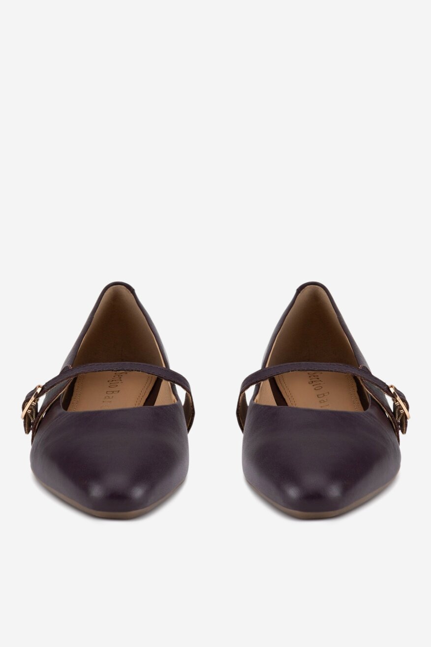 
                Sergio Bardi - Baleriny skórzane - 5905588845867