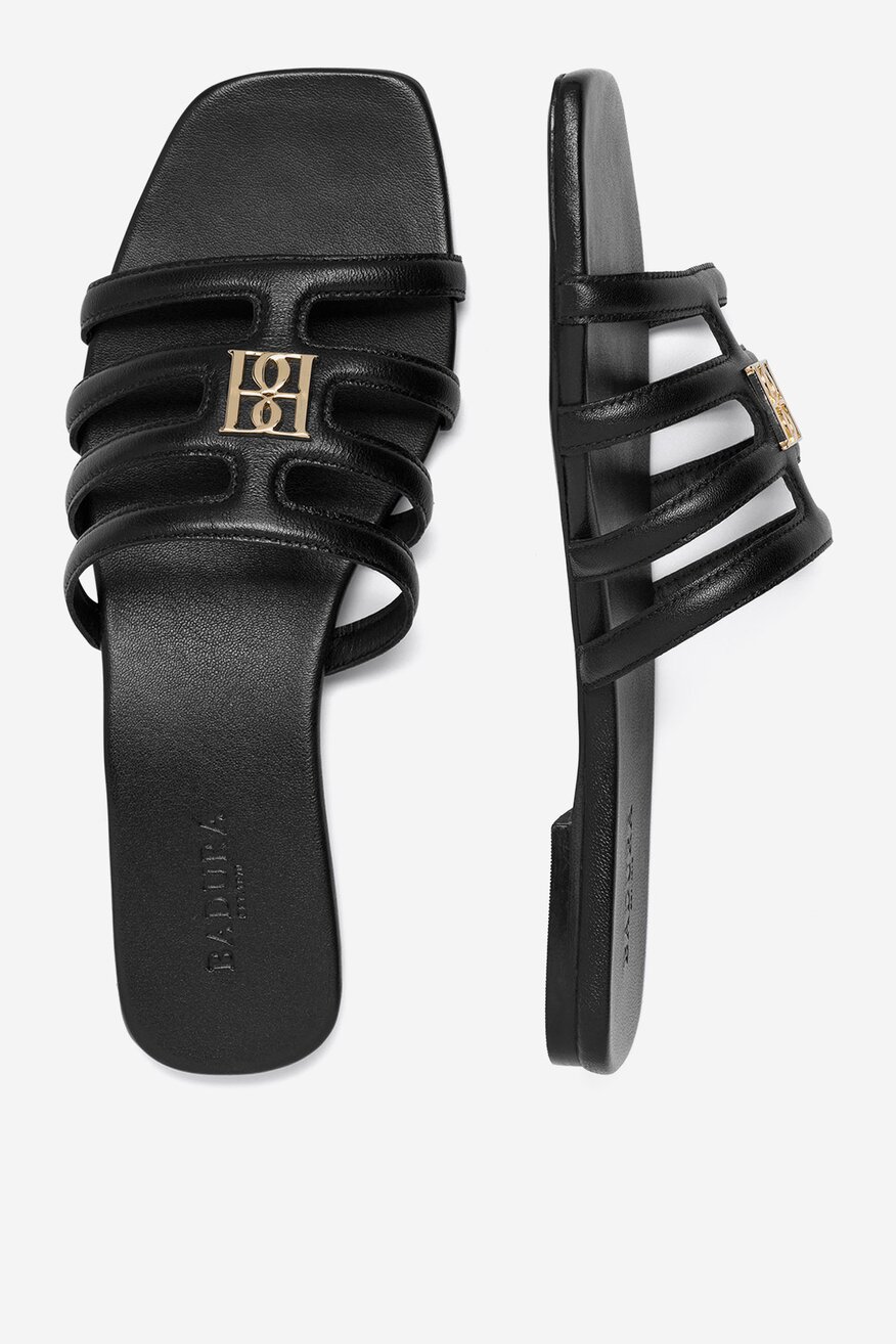 
                Badura - Klapki skórzane - 5905588360865