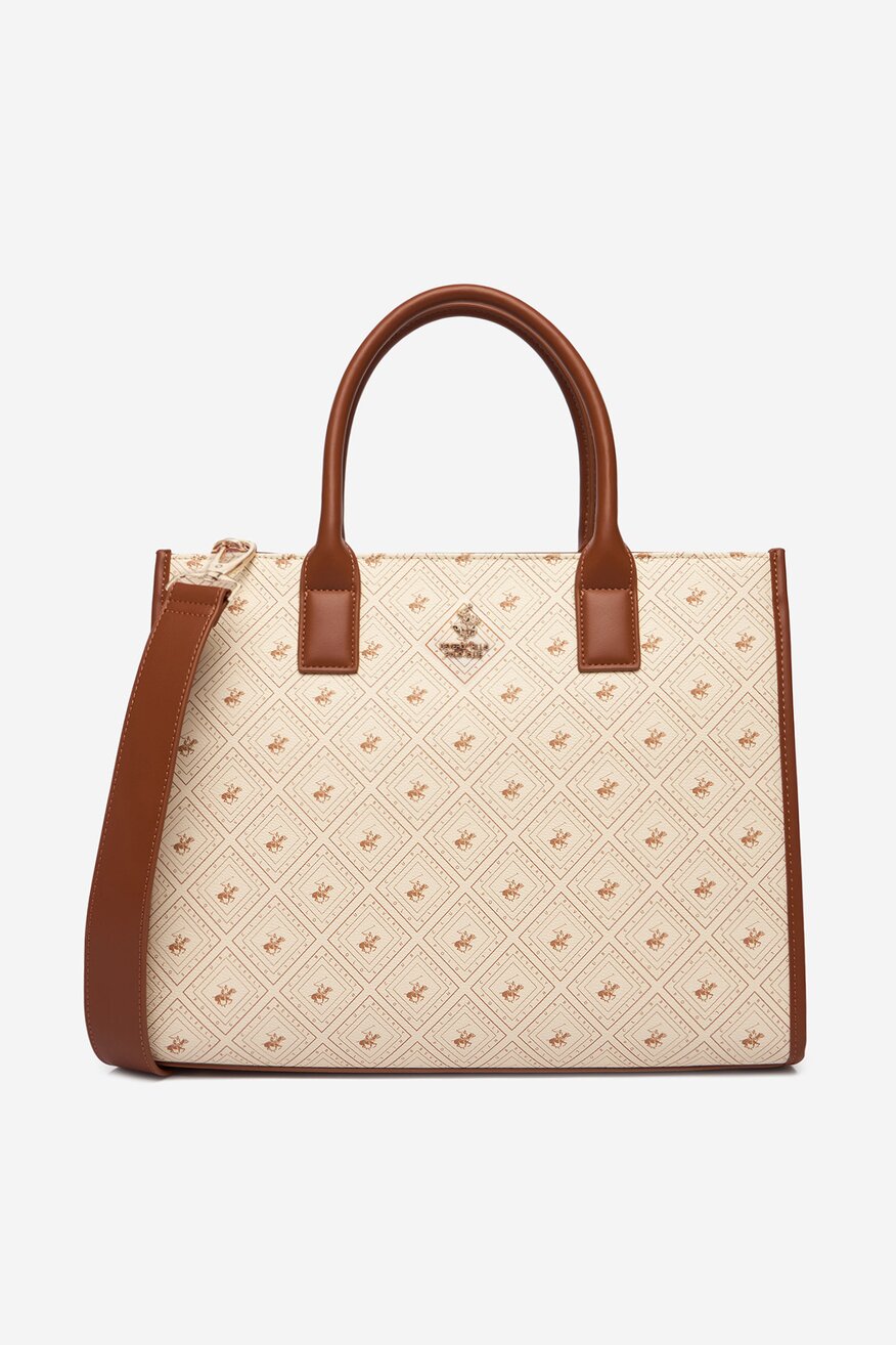 Дамска чанта Beverly Hills Polo Club БЕЖОВ - 5906751618943