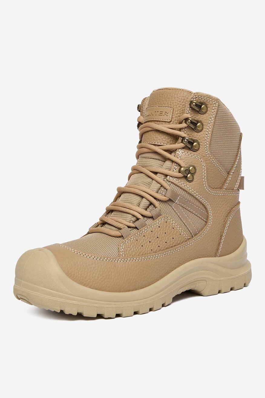 
                HUNTER - Skórzane trzewiki sznurowane - 5906751204030