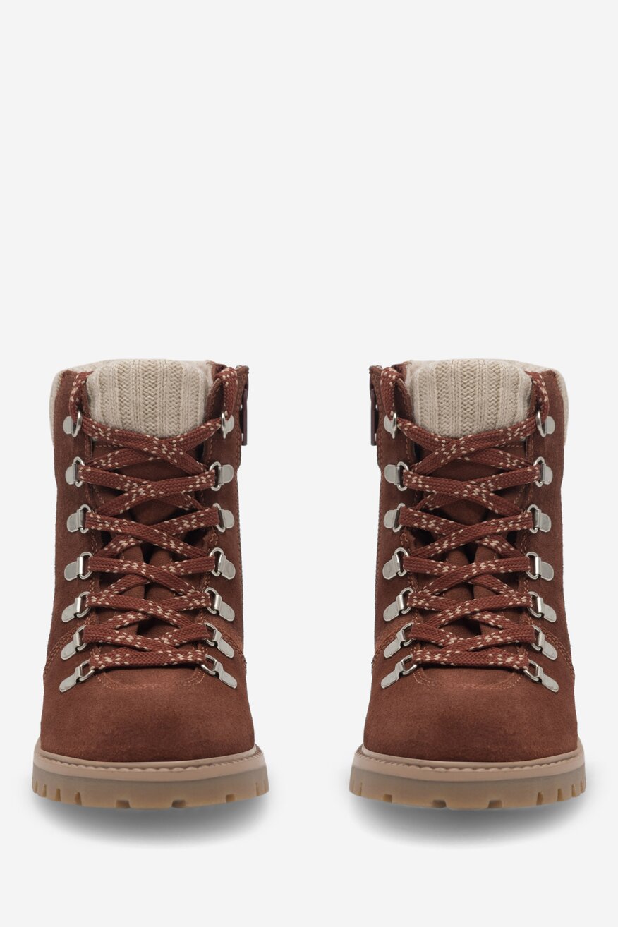 Šněrovací vyšší obuv Lasocki Kids ČERVENÁ - 5905588186335