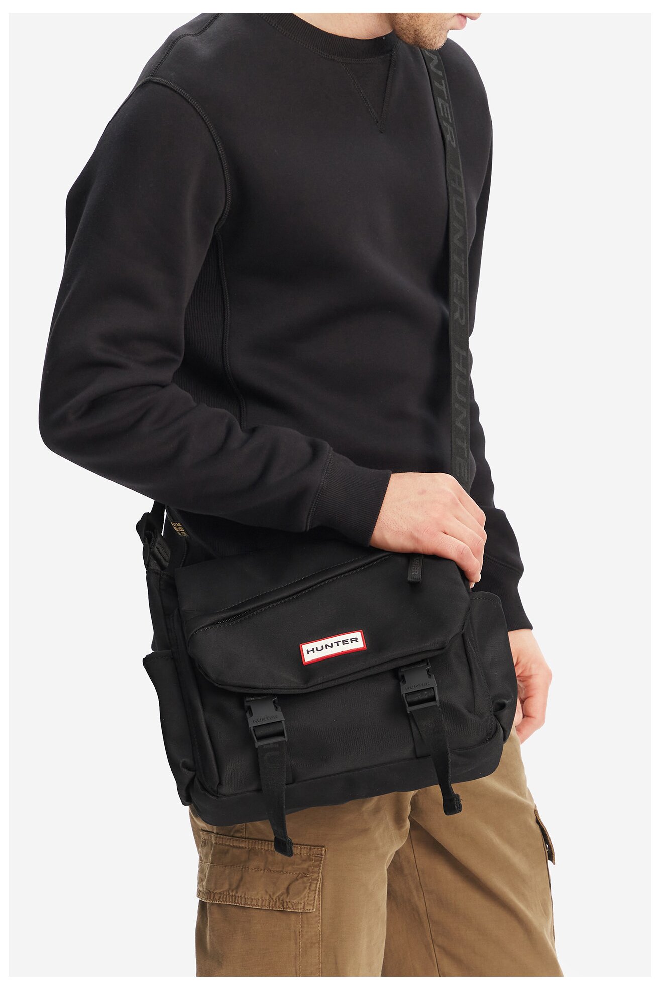 Geantă pentru bărbați HUNTER HTR-B-001-07 NEGRU
