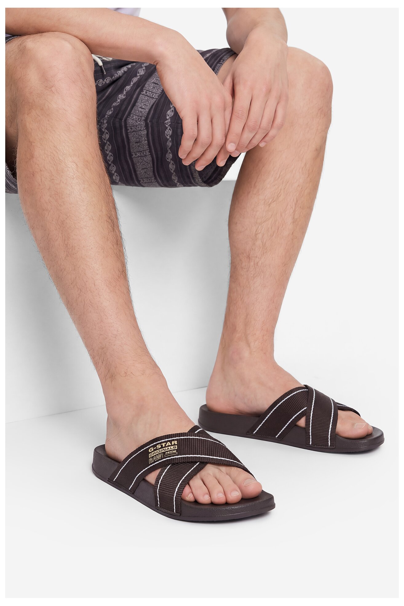 Шльопанець G-STAR RAW CEO-SS26-3C042 КОРИЧНЕВИЙ