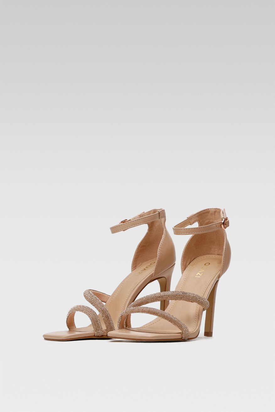 
                Quazi - Sandały z aplikacją beżowe - 5904248758073