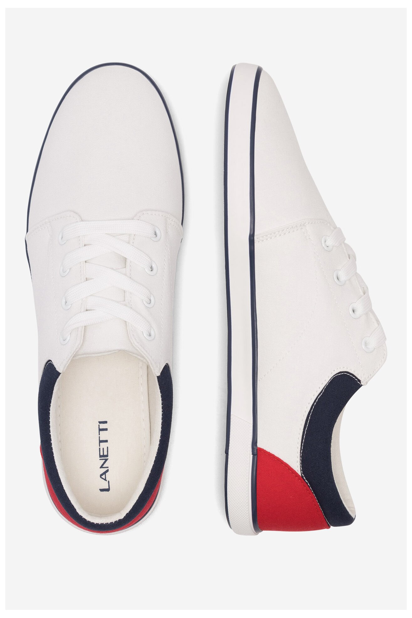 Trampki Lanetti MS20347-11 Biały