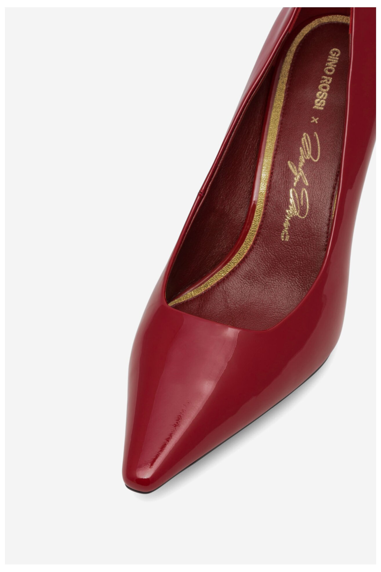 Czółenka Gino Rossi NEL-SLT623-61 Czerwony