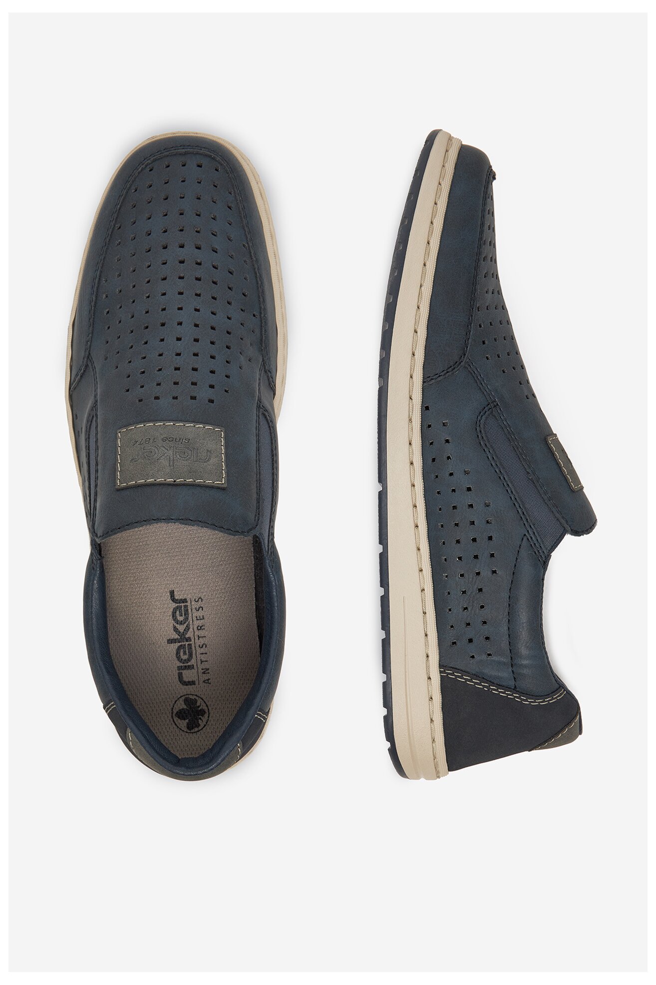 Polobotka Rieker 18267-15 TMAVĚ MODRÁ