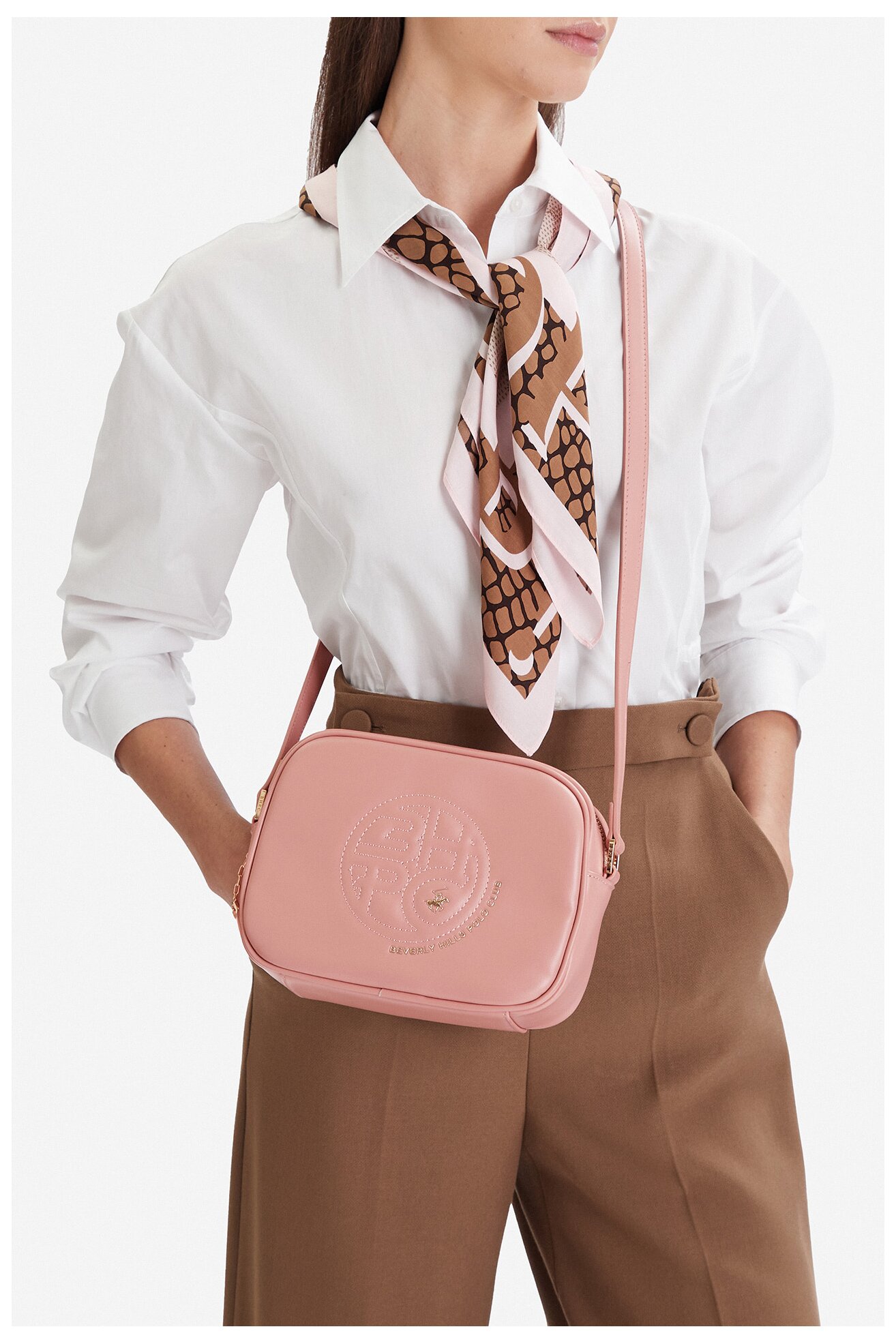 Torebka Beverly Hills Polo Club CEOWB-BHPC-L-002-09 Różowy