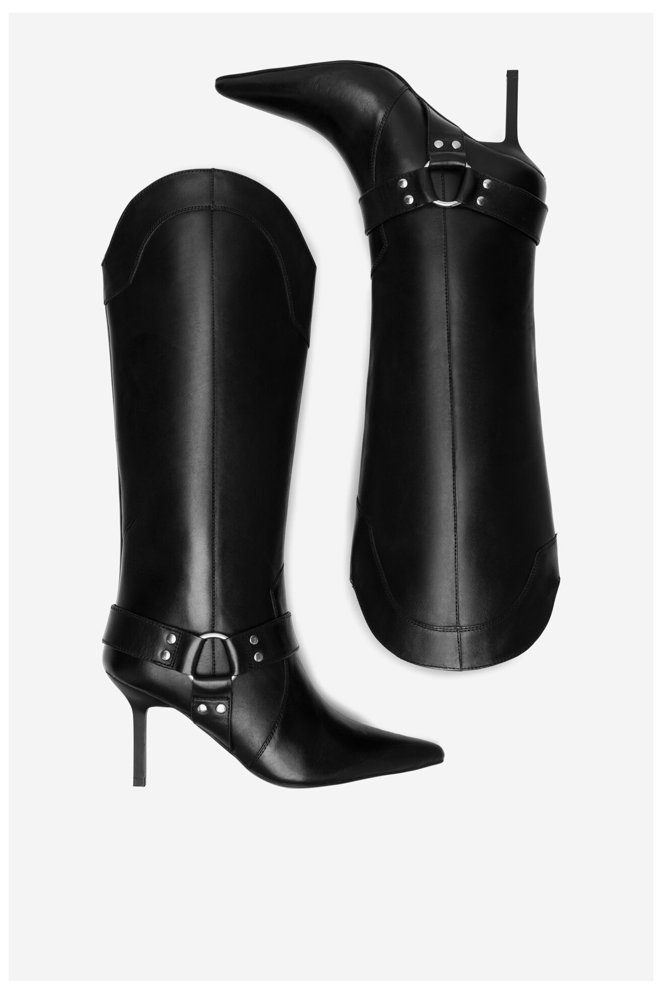 Kozaki EVA MINGE AZIZA-115832 Czarny