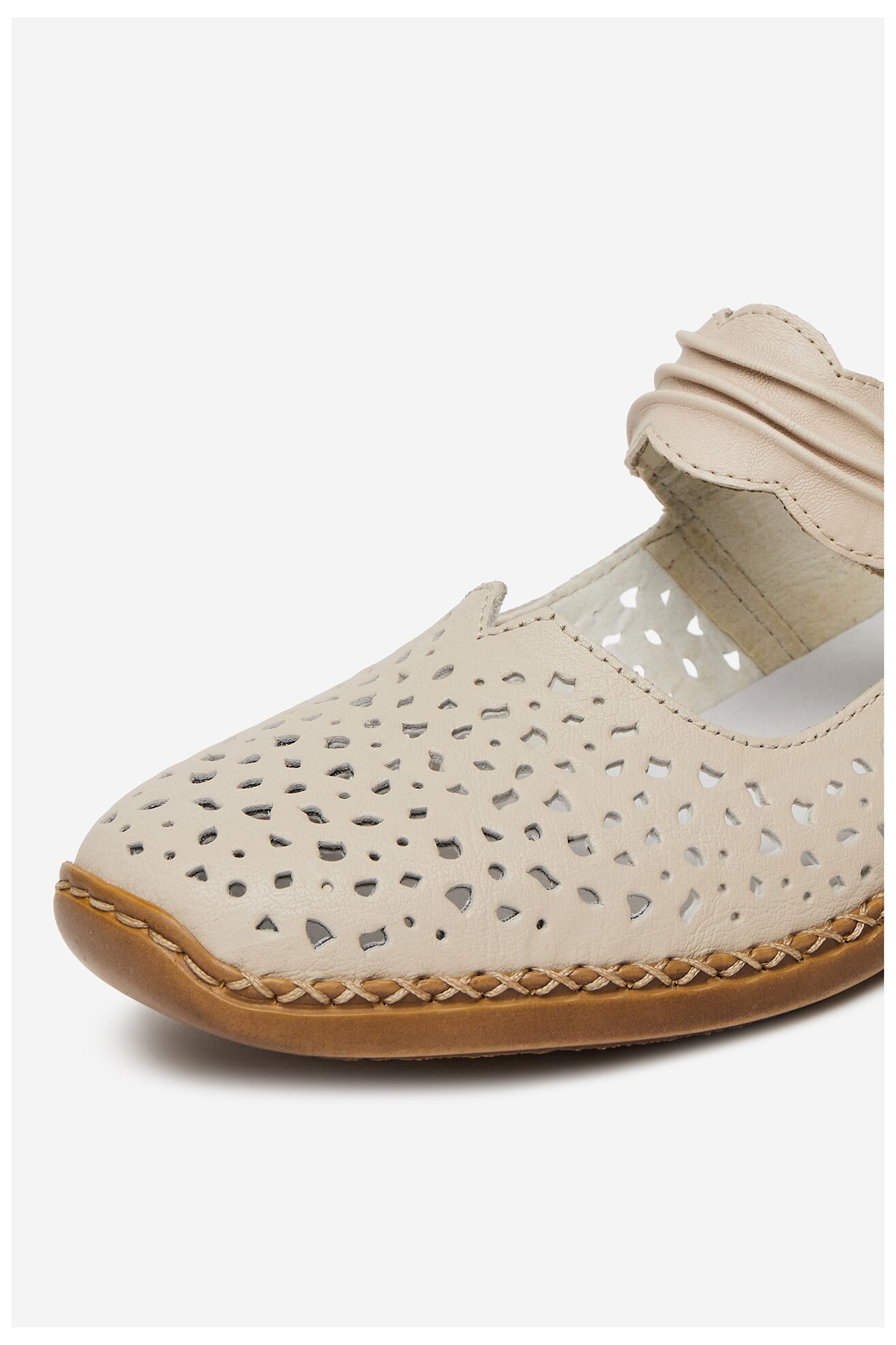 Baleriny Rieker 41399-60 Beżowy