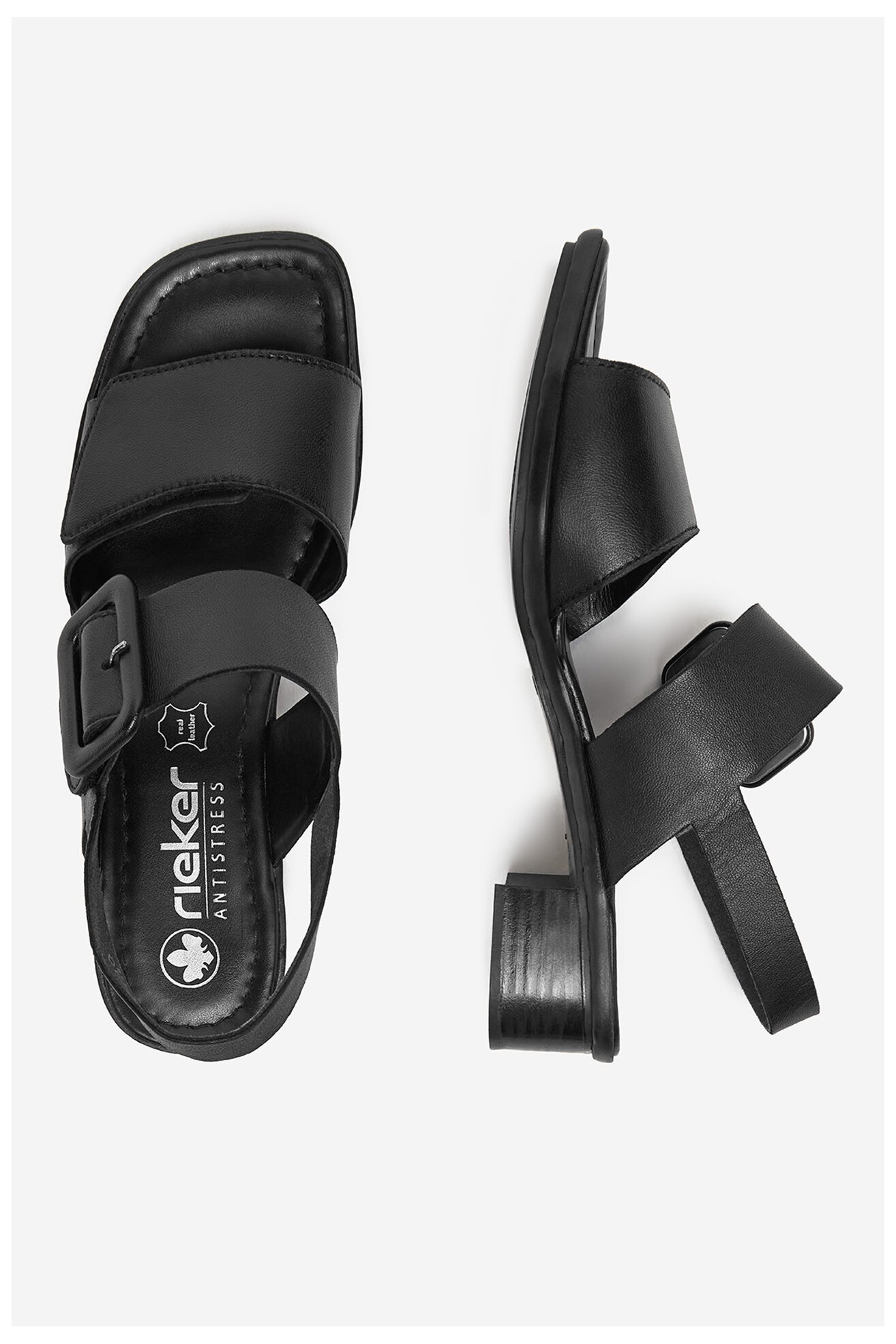 Sandały Rieker 62663-01 Czarny