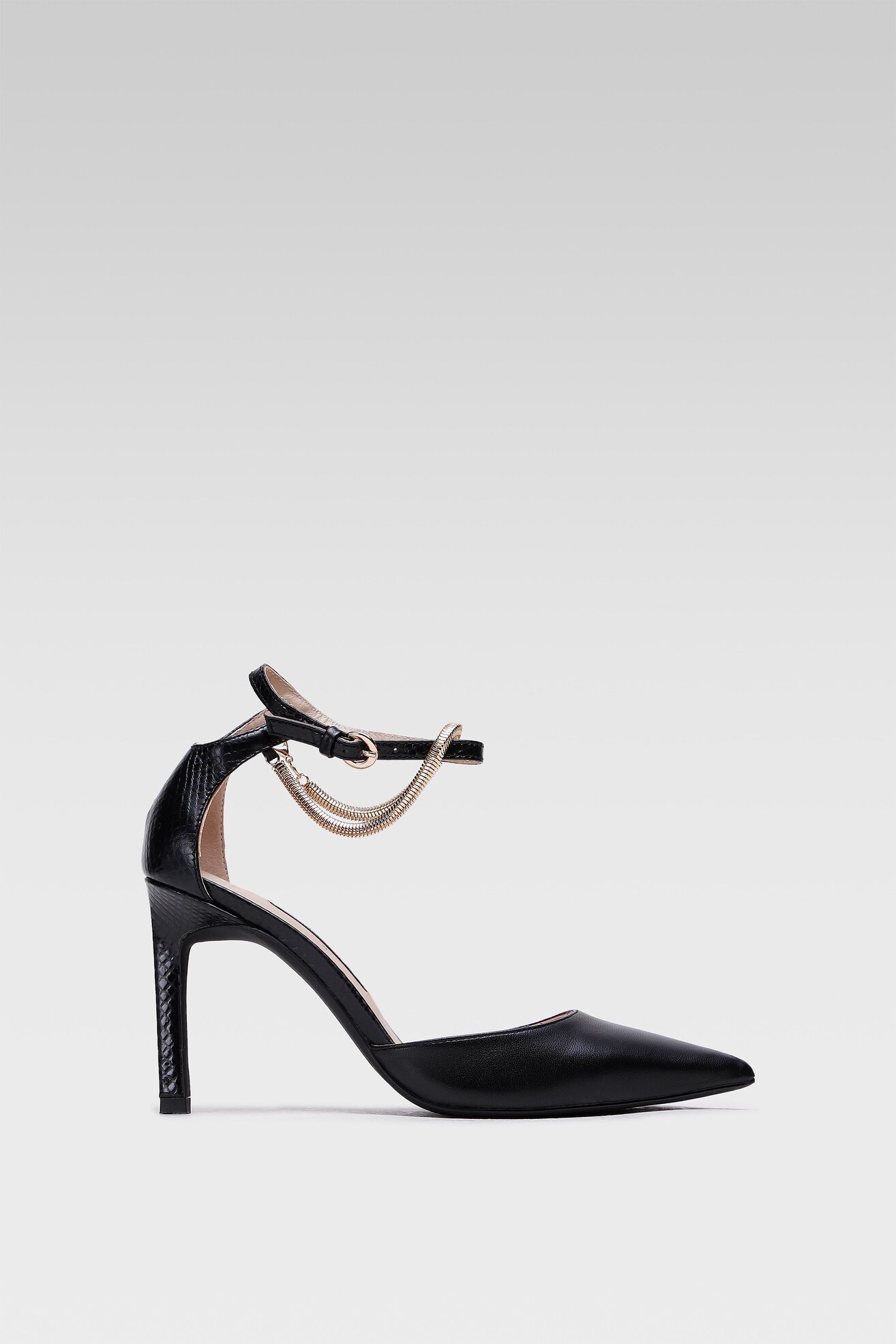 Pantofi cu toc Gino Rossi V256-203-1 NEGRU