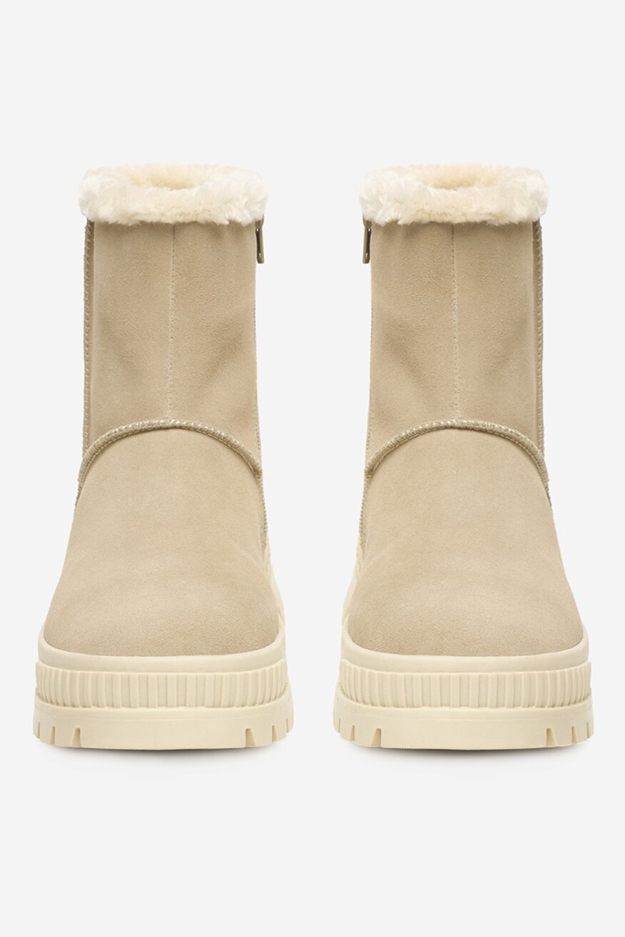 
                Rieker - Śniegowce zamszowe ocieplane - 2230085539685