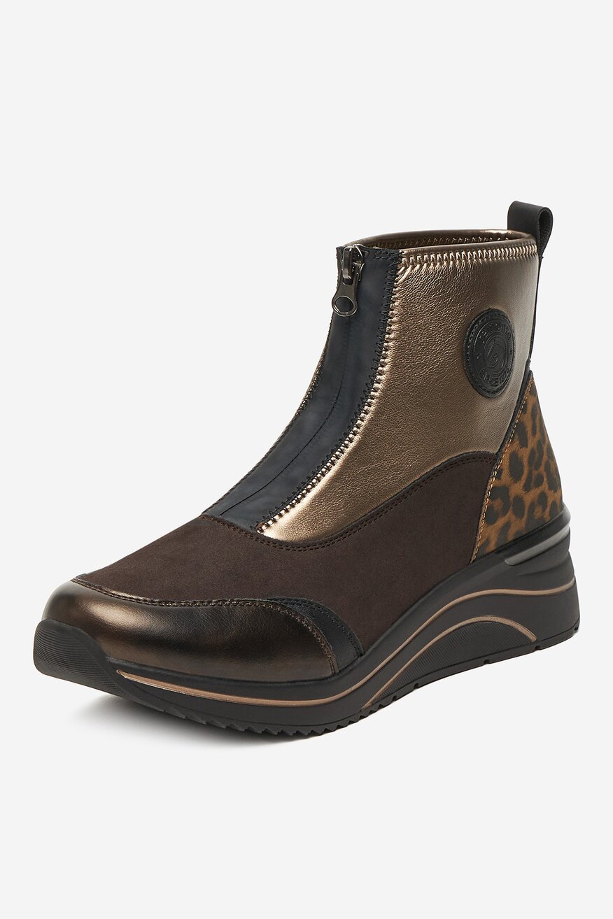 Kotníková obuv Remonte TMAVĚ HNĚDÁ - 2230083228130