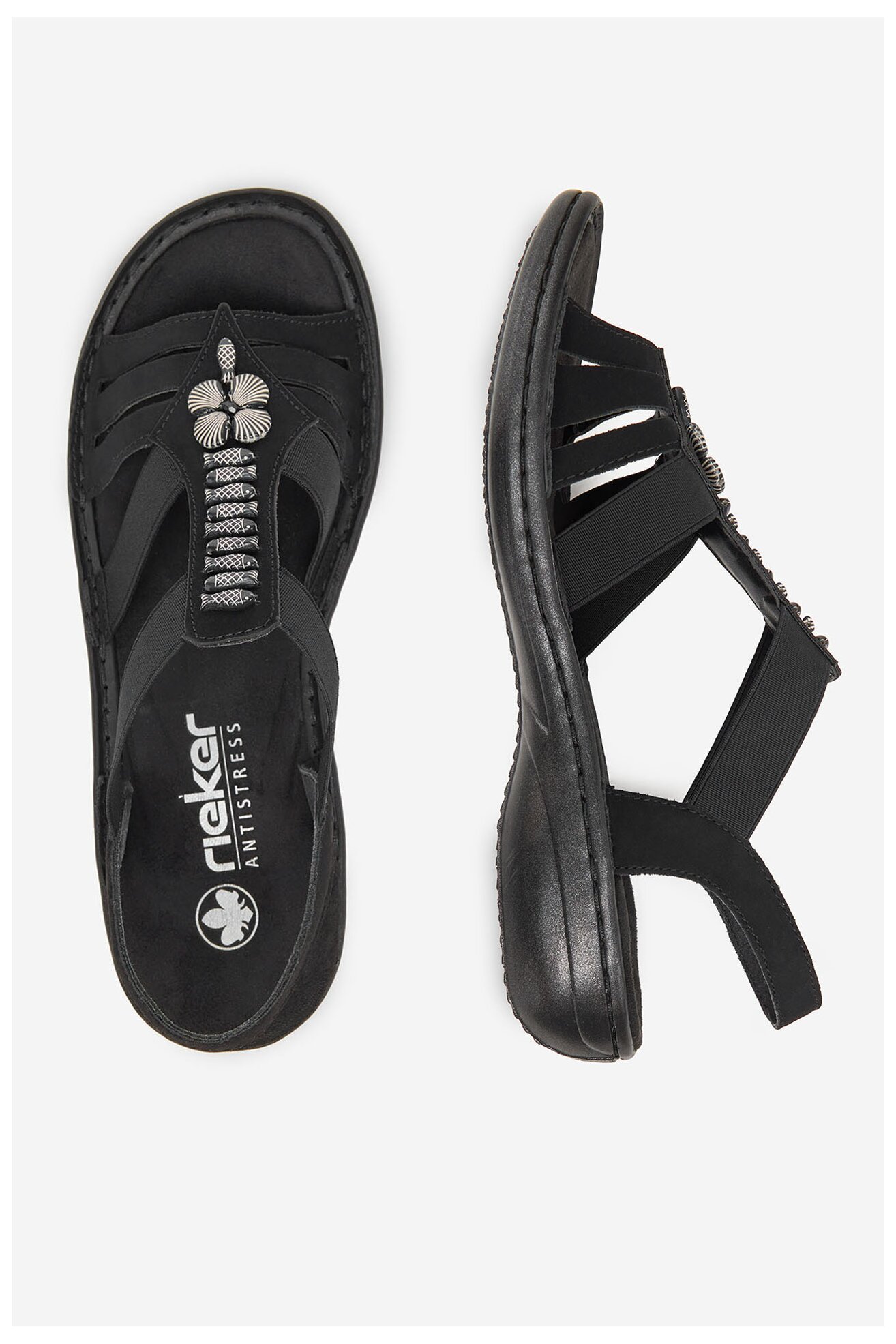 Sandały Rieker 60806-00 Czarny