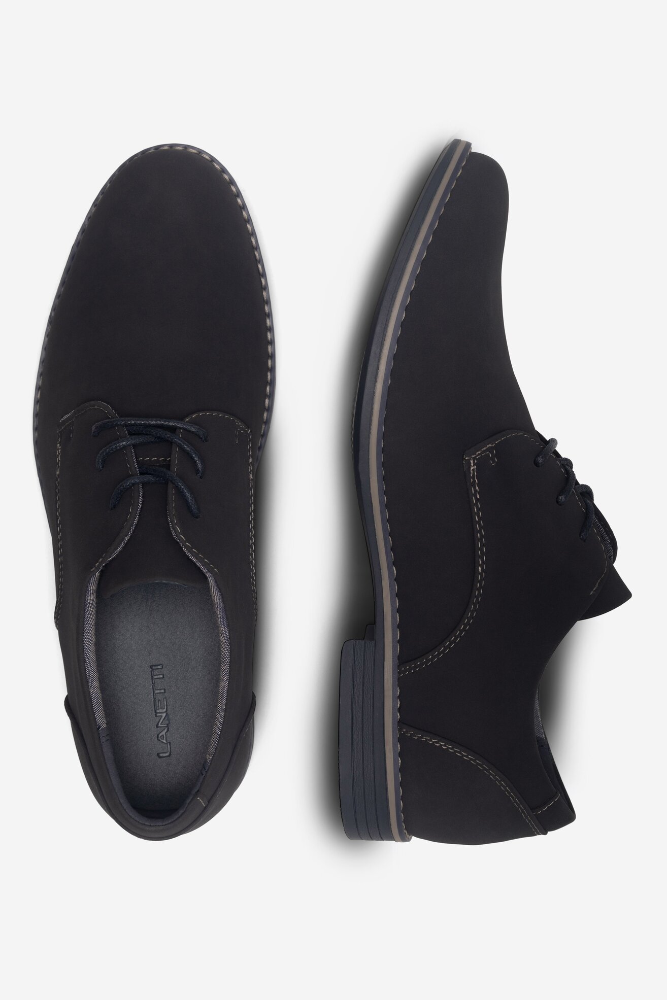 Półbuty Lanetti M16SS025-30 Granatowy