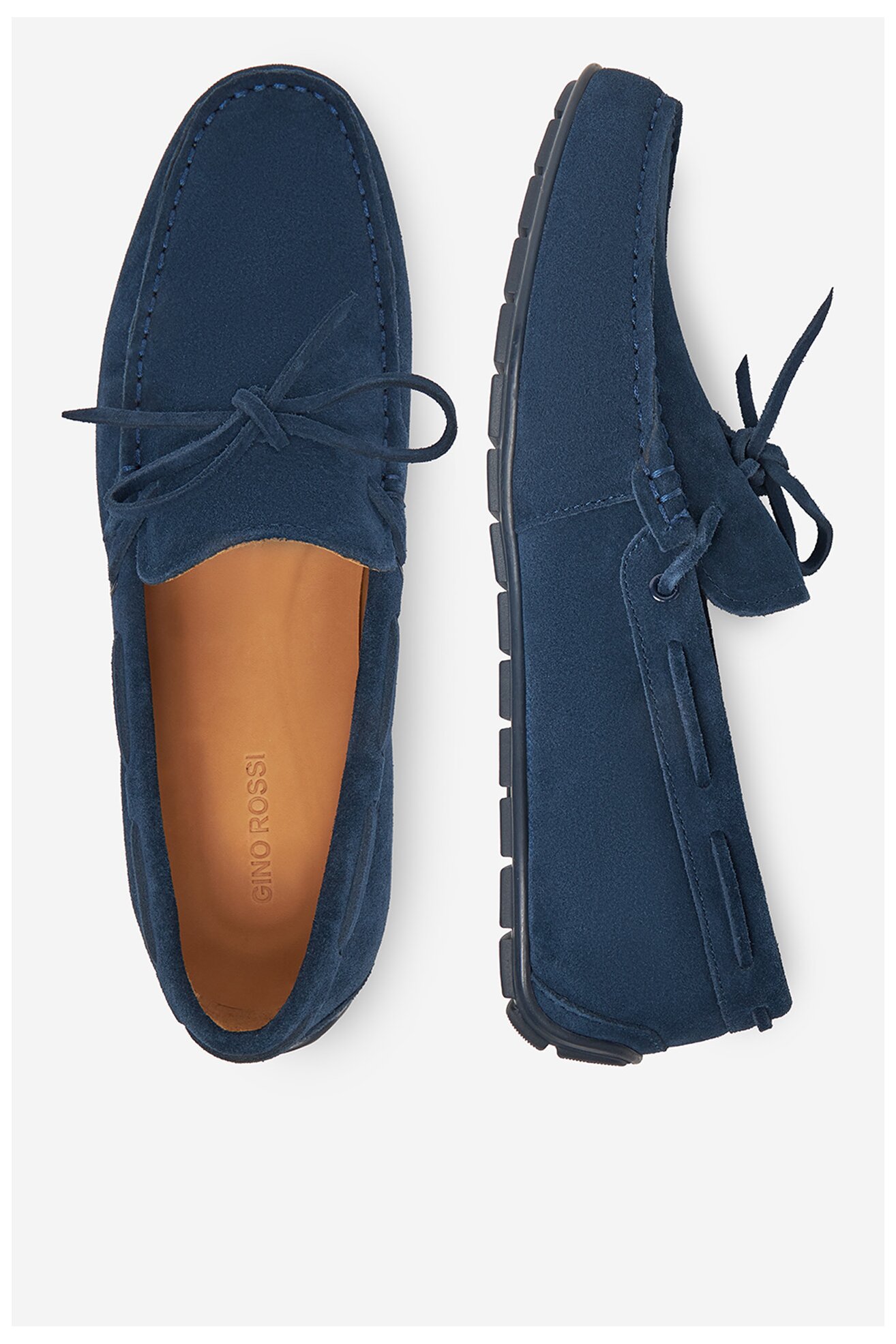 Mokasíny Gino Rossi LIMONE-01 122AM TMAVĚ MODRÁ