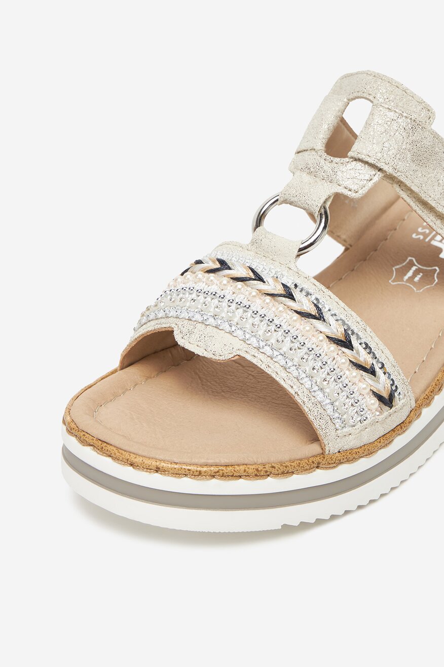 Rieker - Klapki na koturnie - 2230078412148