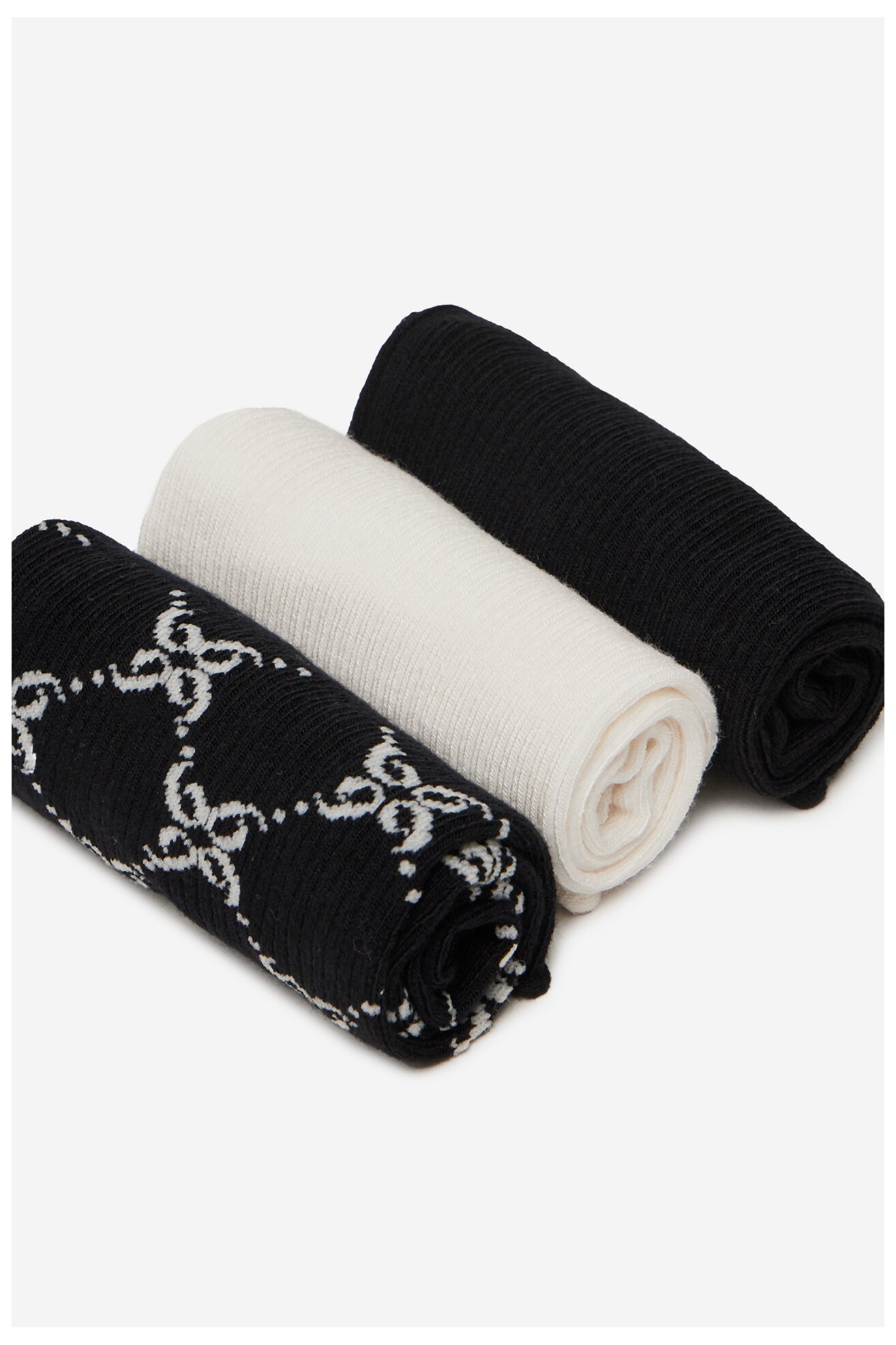 Skarpetki NINE WEST BR_NW_01_Z_SS25 (3 PACK) WHITE Czarny