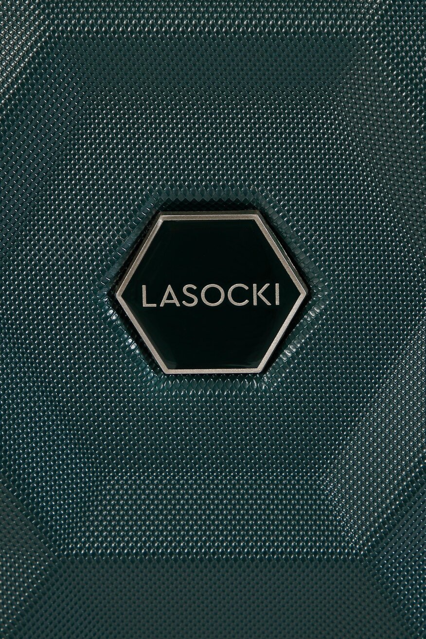 Lasocki - Średnia twarda walizka zielona - 5904248369477