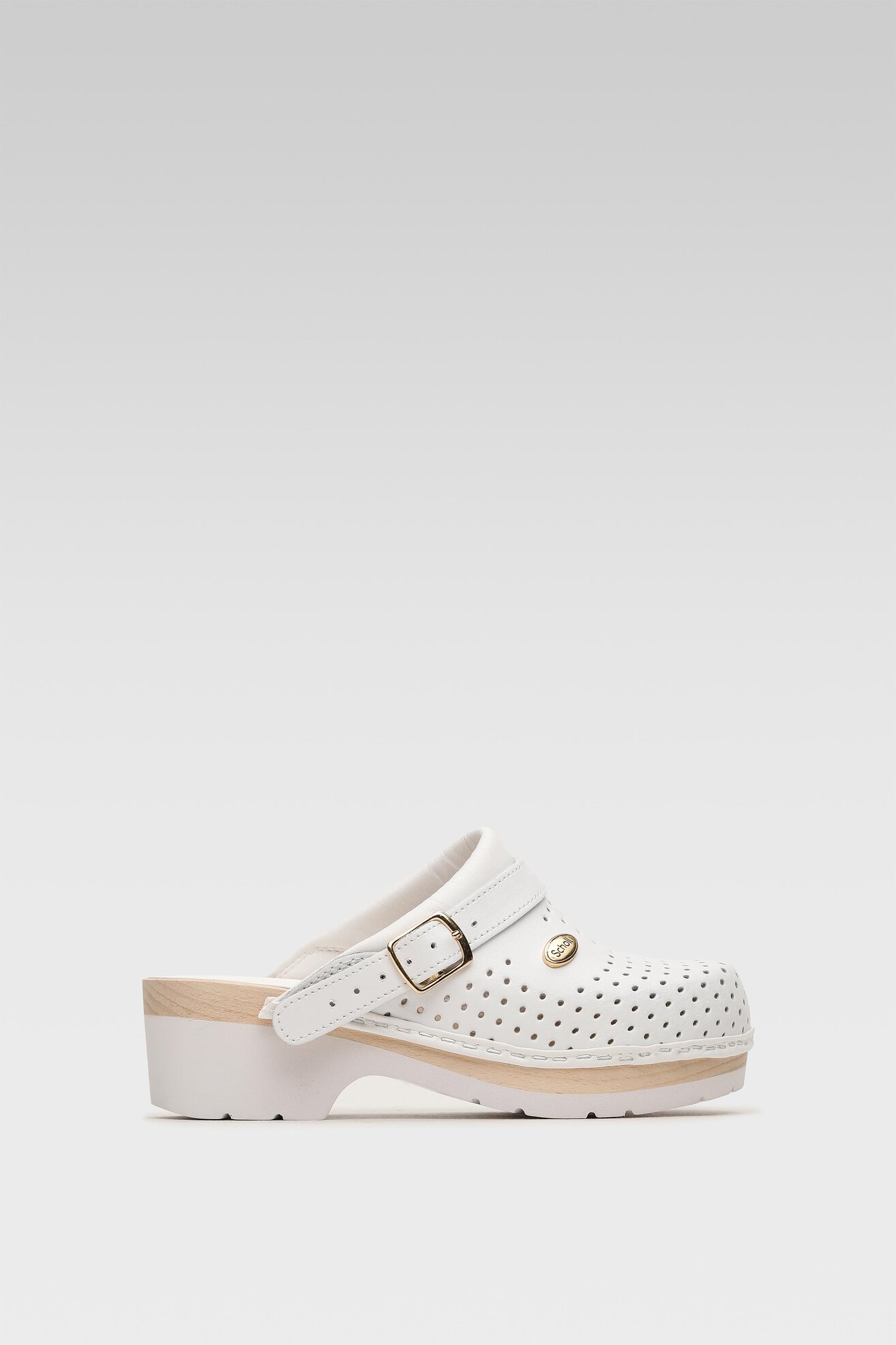 Klapki Scholl F20176 CLOG 1065 Biały