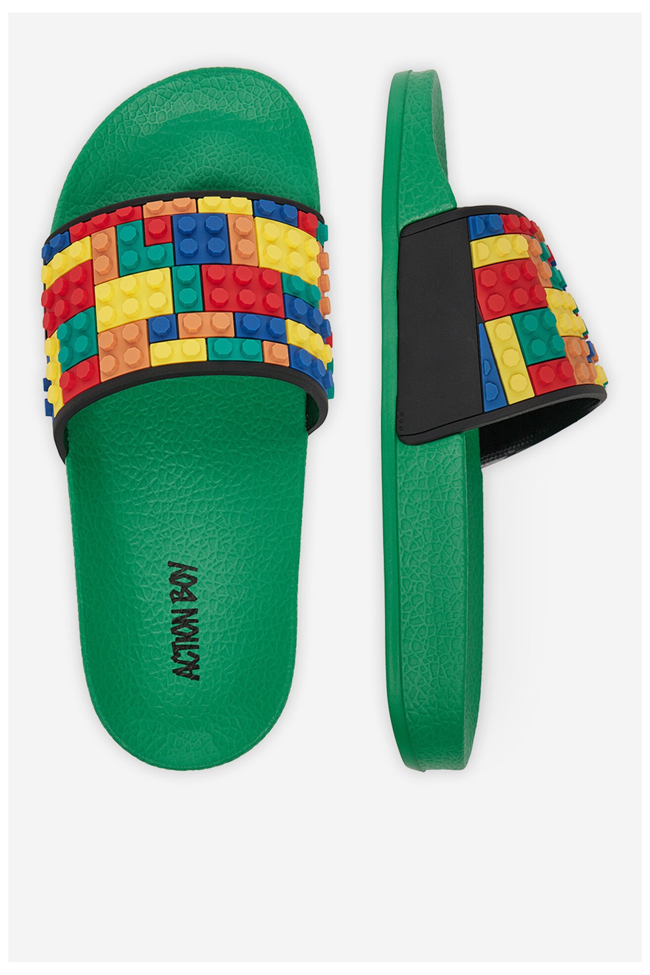 Klapki basenowe Action Boy P3047043K Zielony