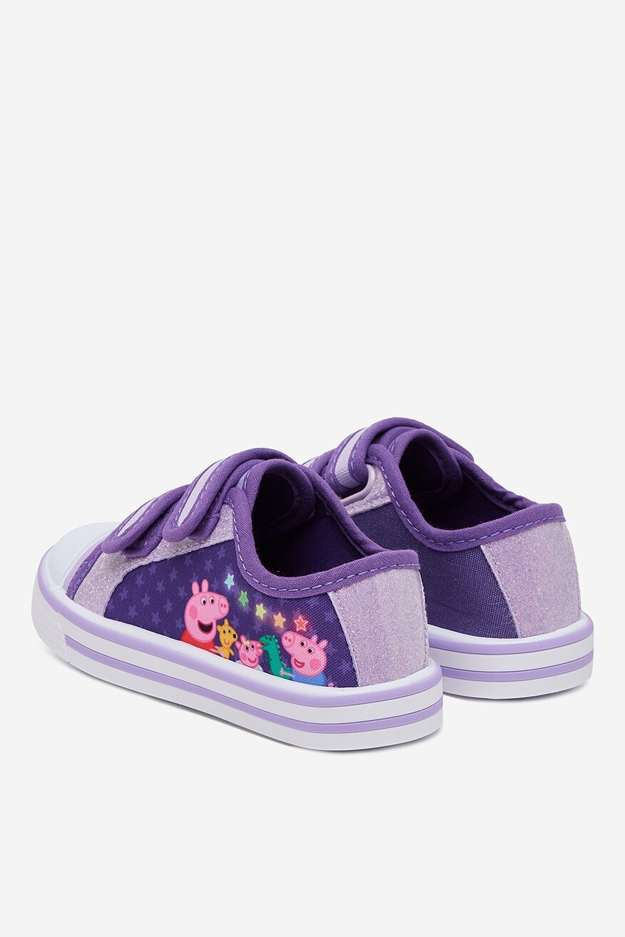 Pantofi pânză PEPPA PIG MOV - 5906751241875
