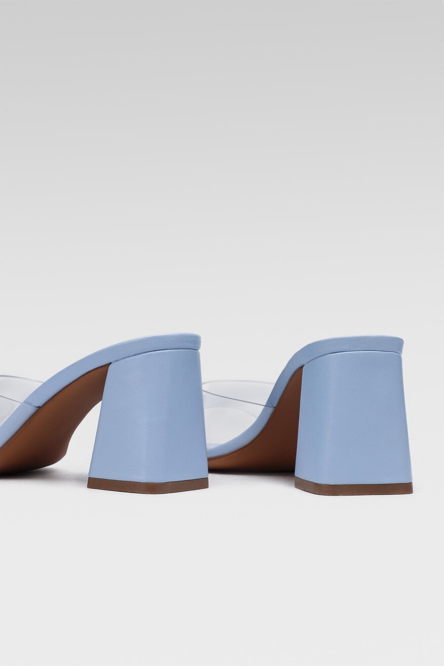 DeeZee - Klapki na obcasie przezroczyste - 5903698505749